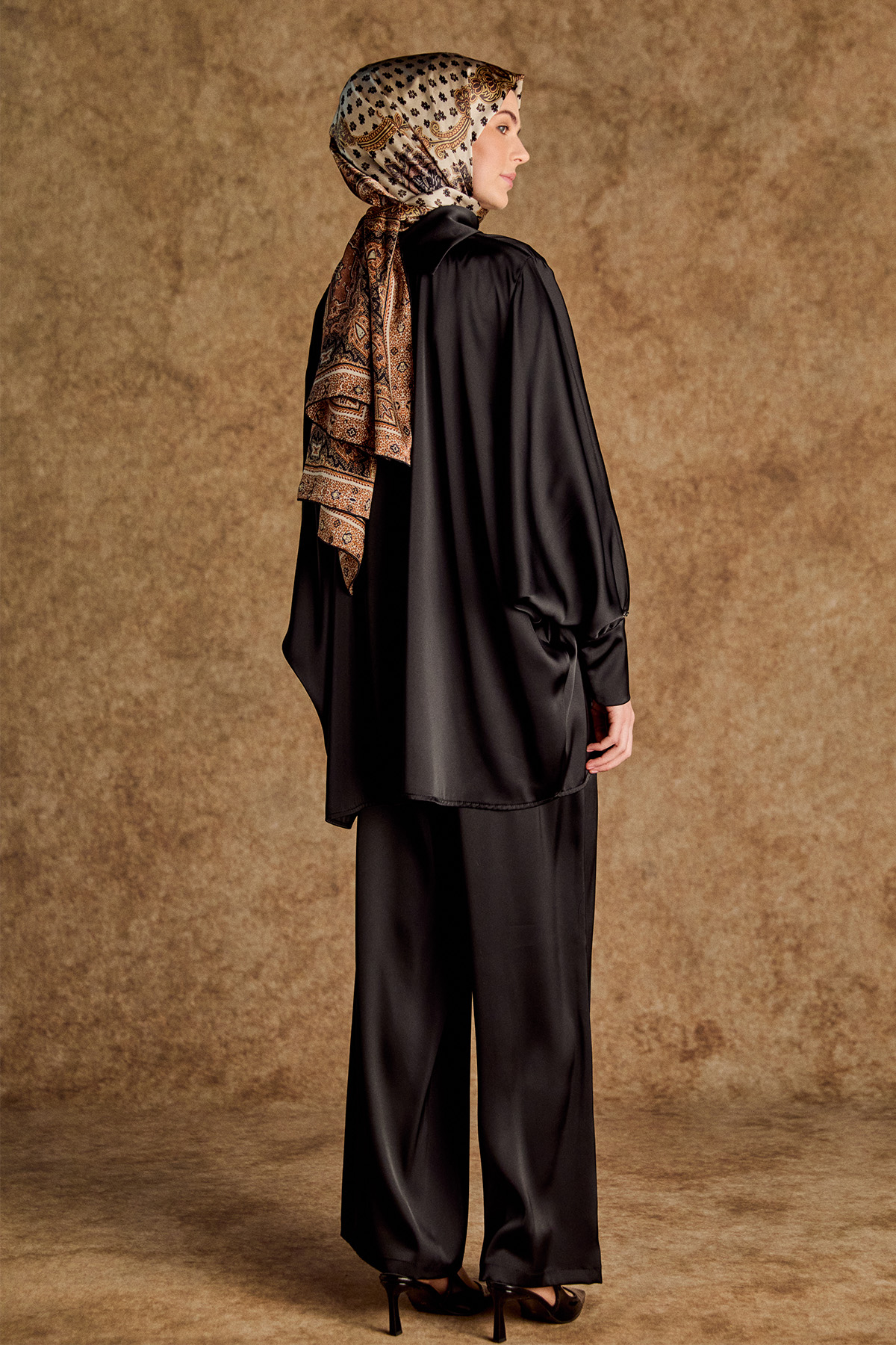 Saten Oversize İkili Takım