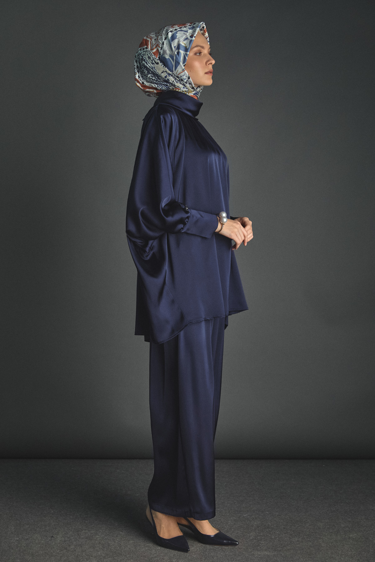 Saten Oversize İkili Takım