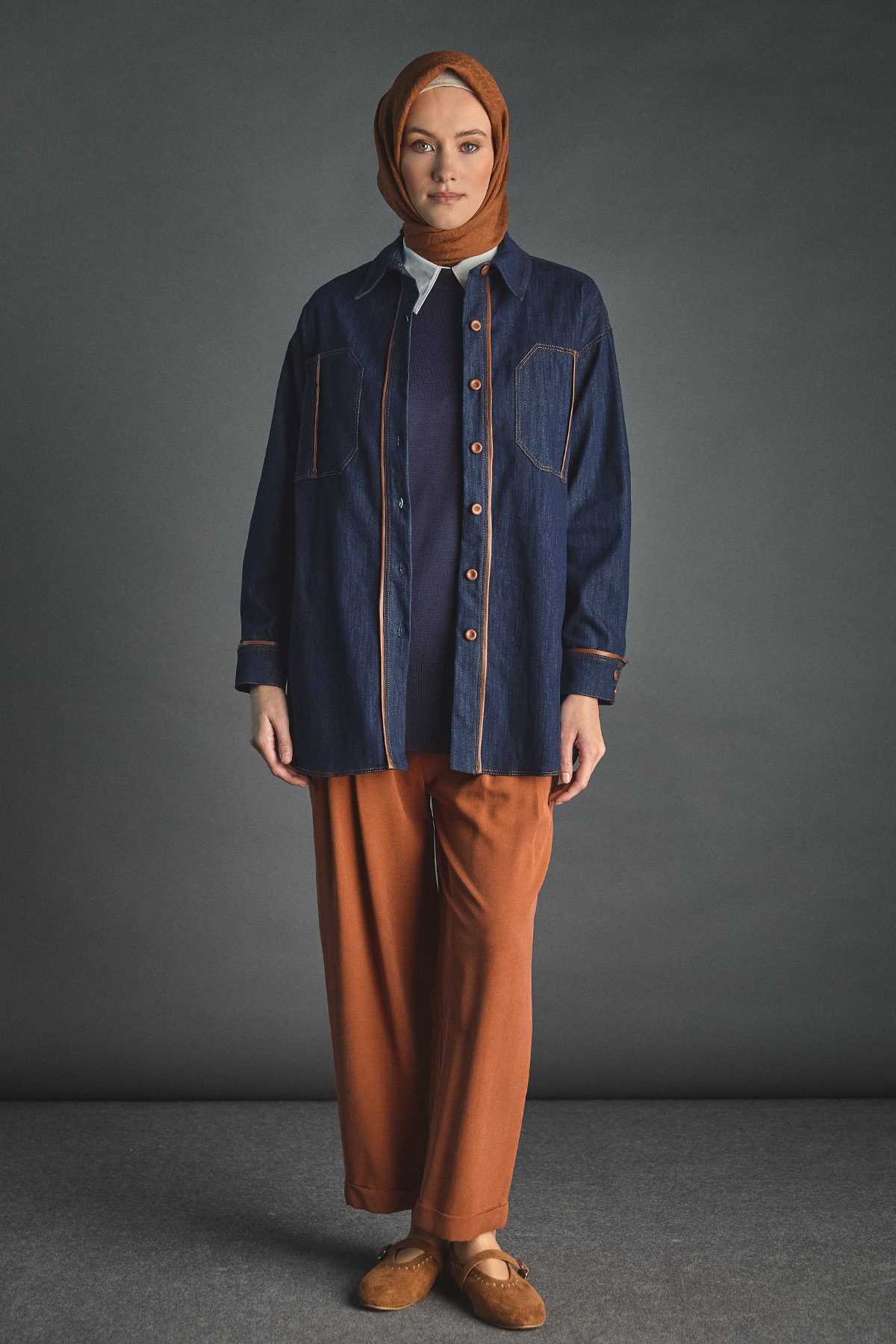 Biye Detaylı Spor Dikişli Tunik