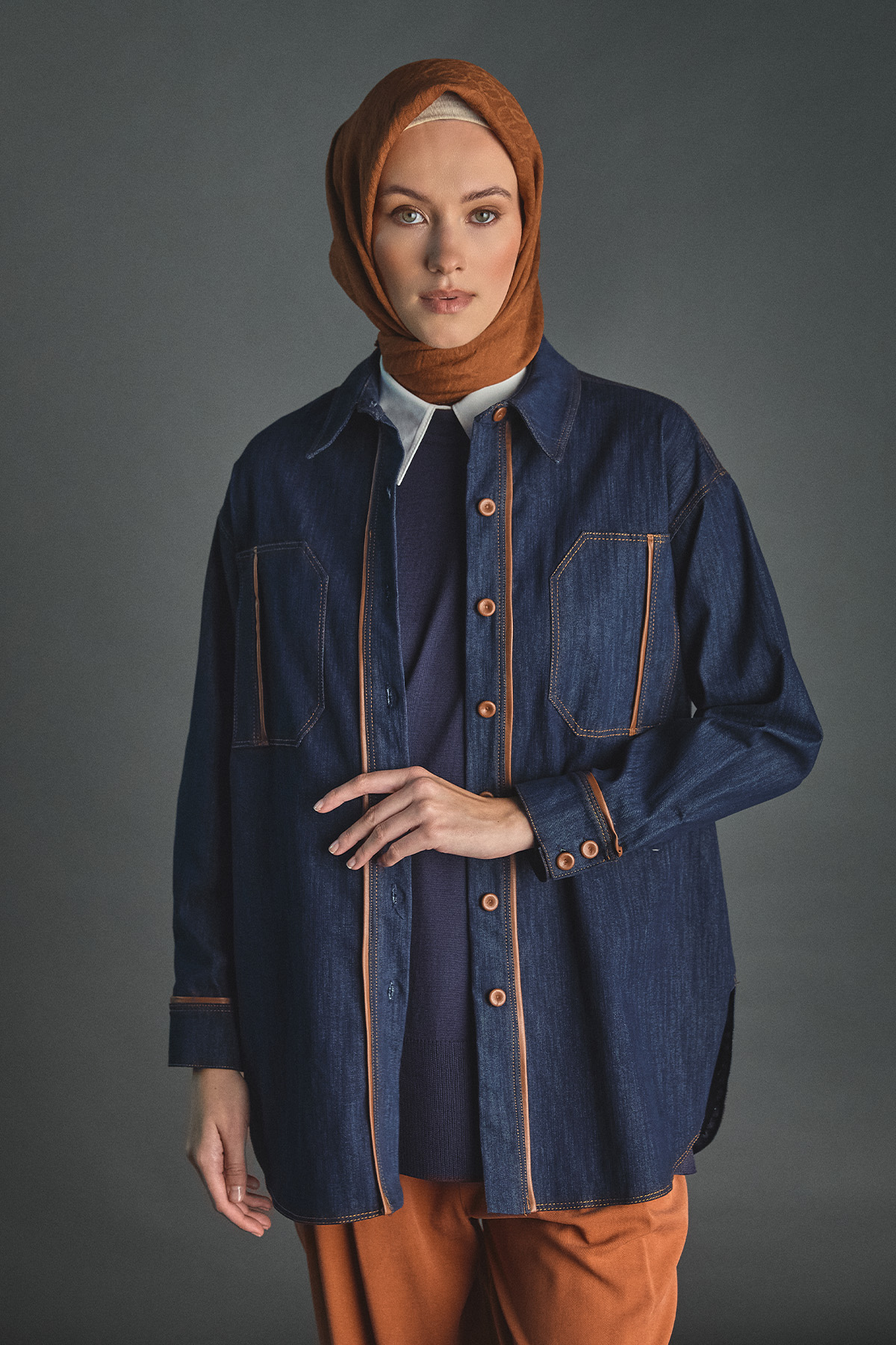 Biye Detaylı Spor Dikişli Tunik