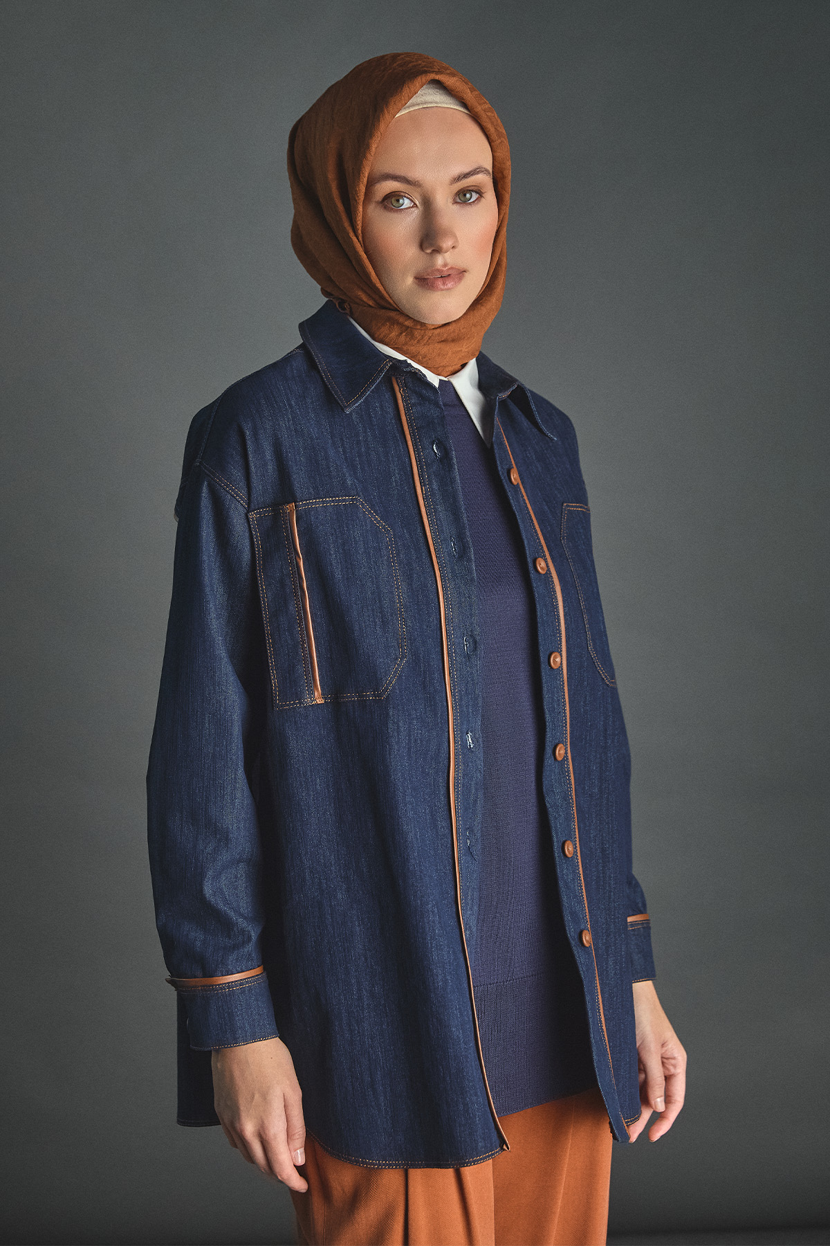 Biye Detaylı Spor Dikişli Tunik