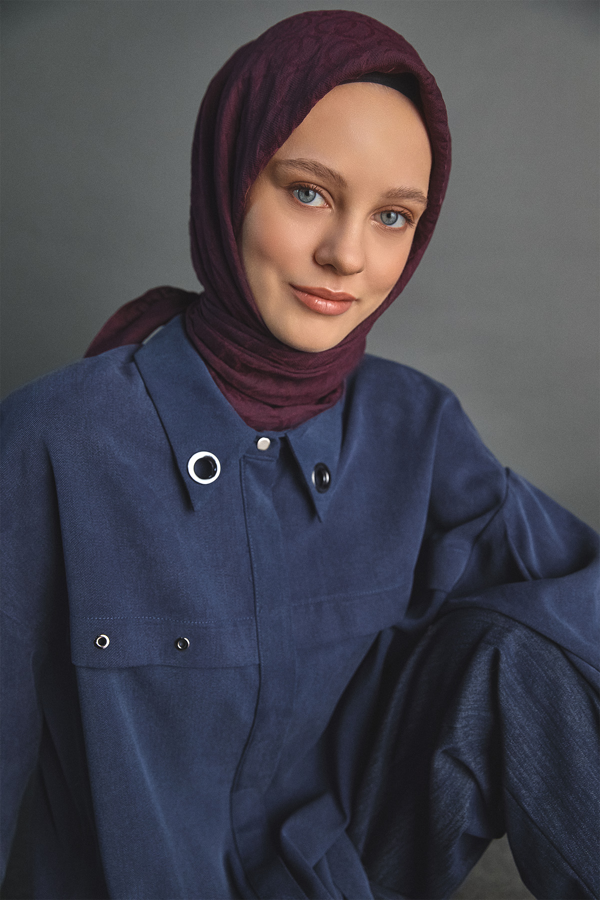 Kuşgözü Detaylı Lyocell Tunik