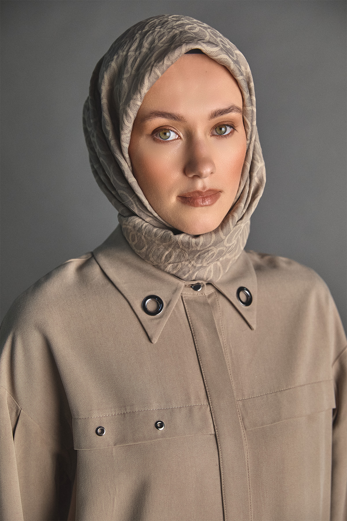 Kuşgözü Detaylı Lyocell Tunik