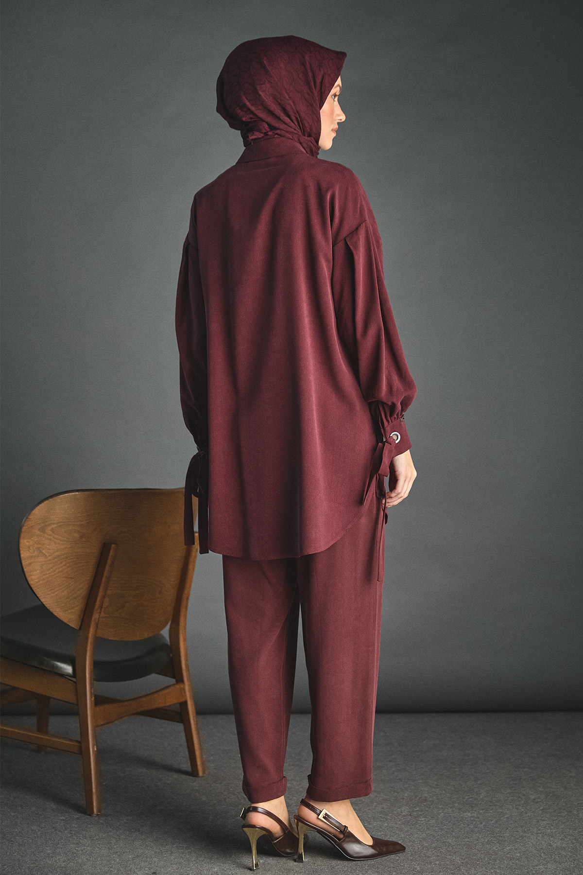 Kuşgözü Detaylı Lyocell Tunik