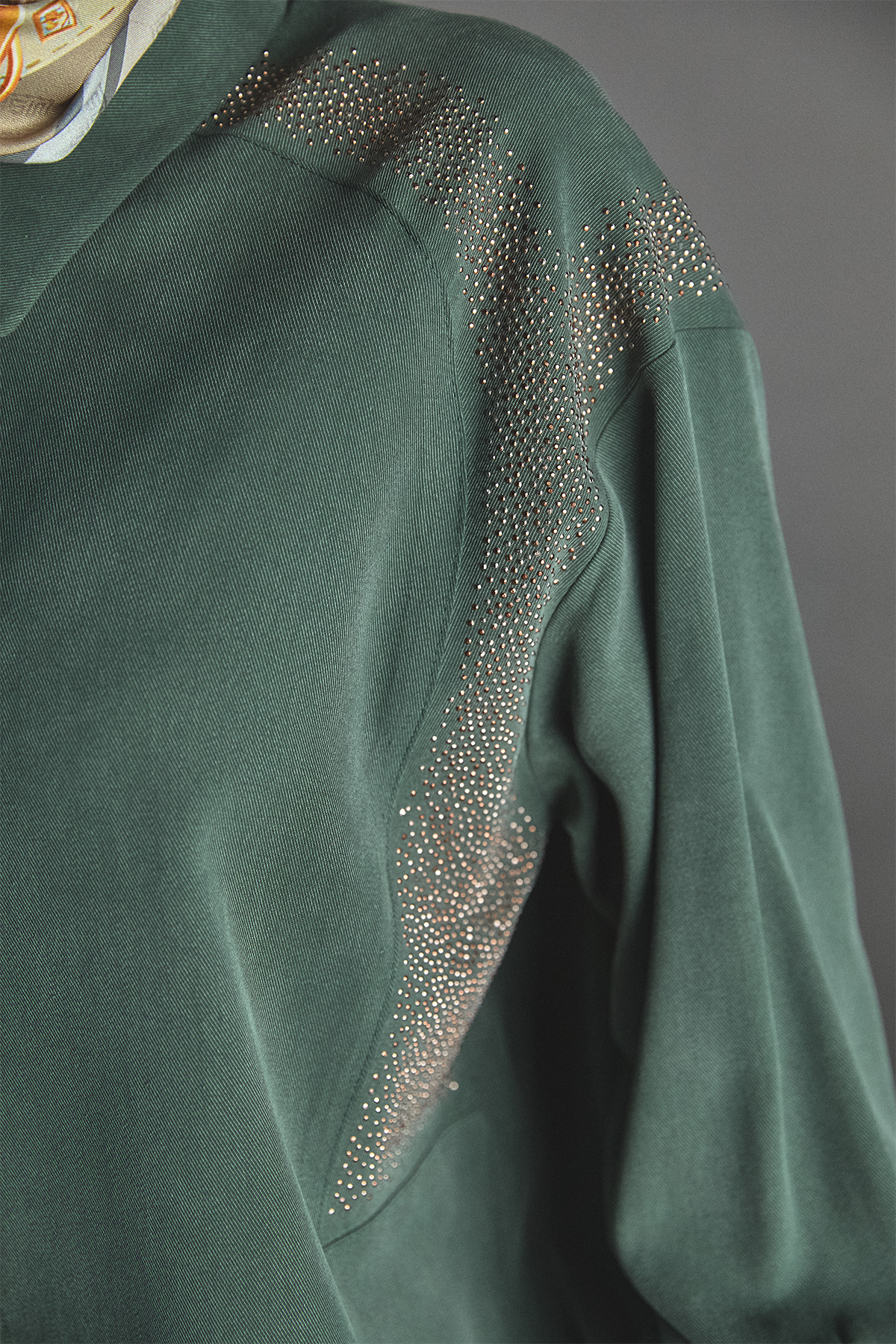 Taş Detaylı Lyocell Tunik