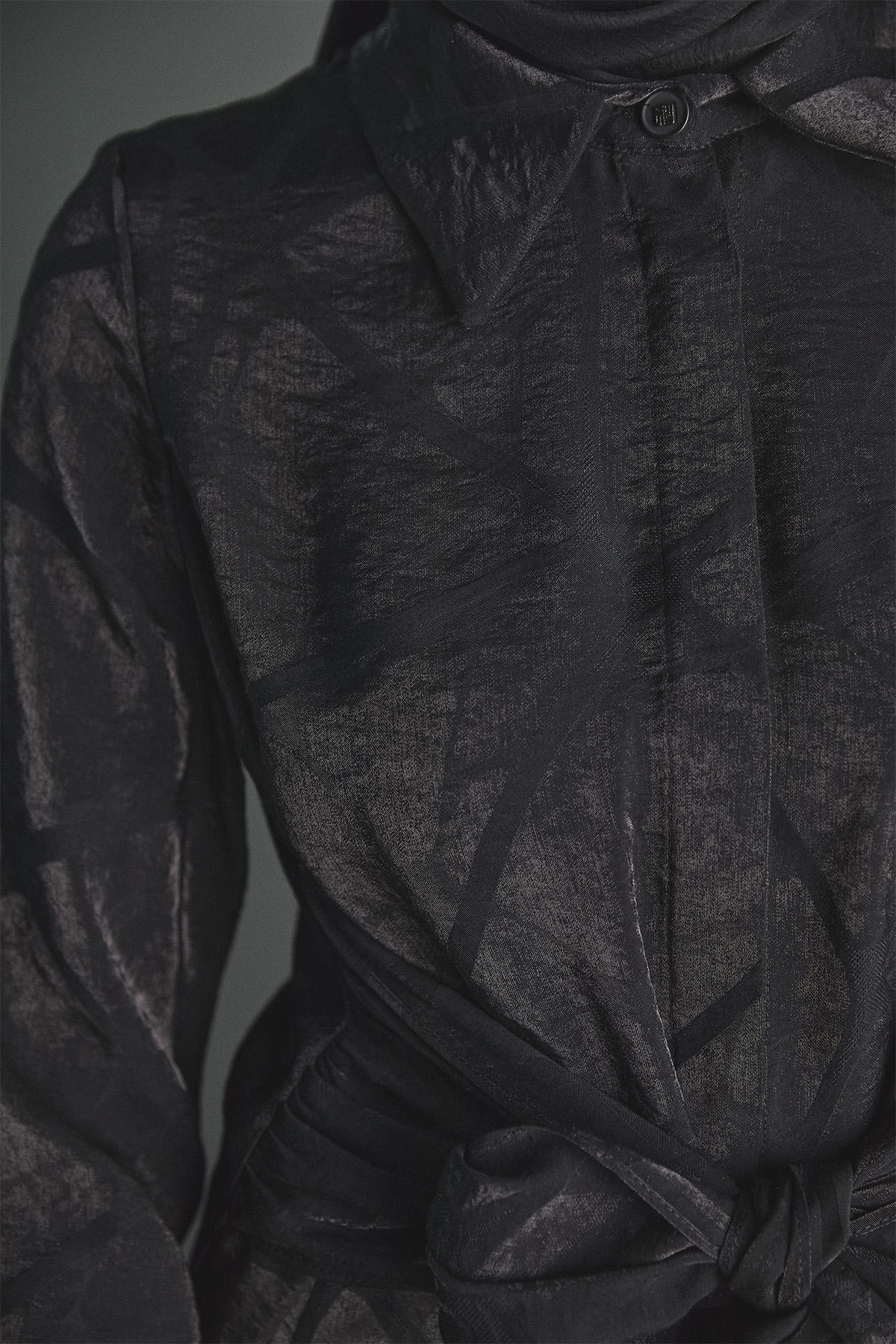 Jakar Desenli Kuşaklı Tunik