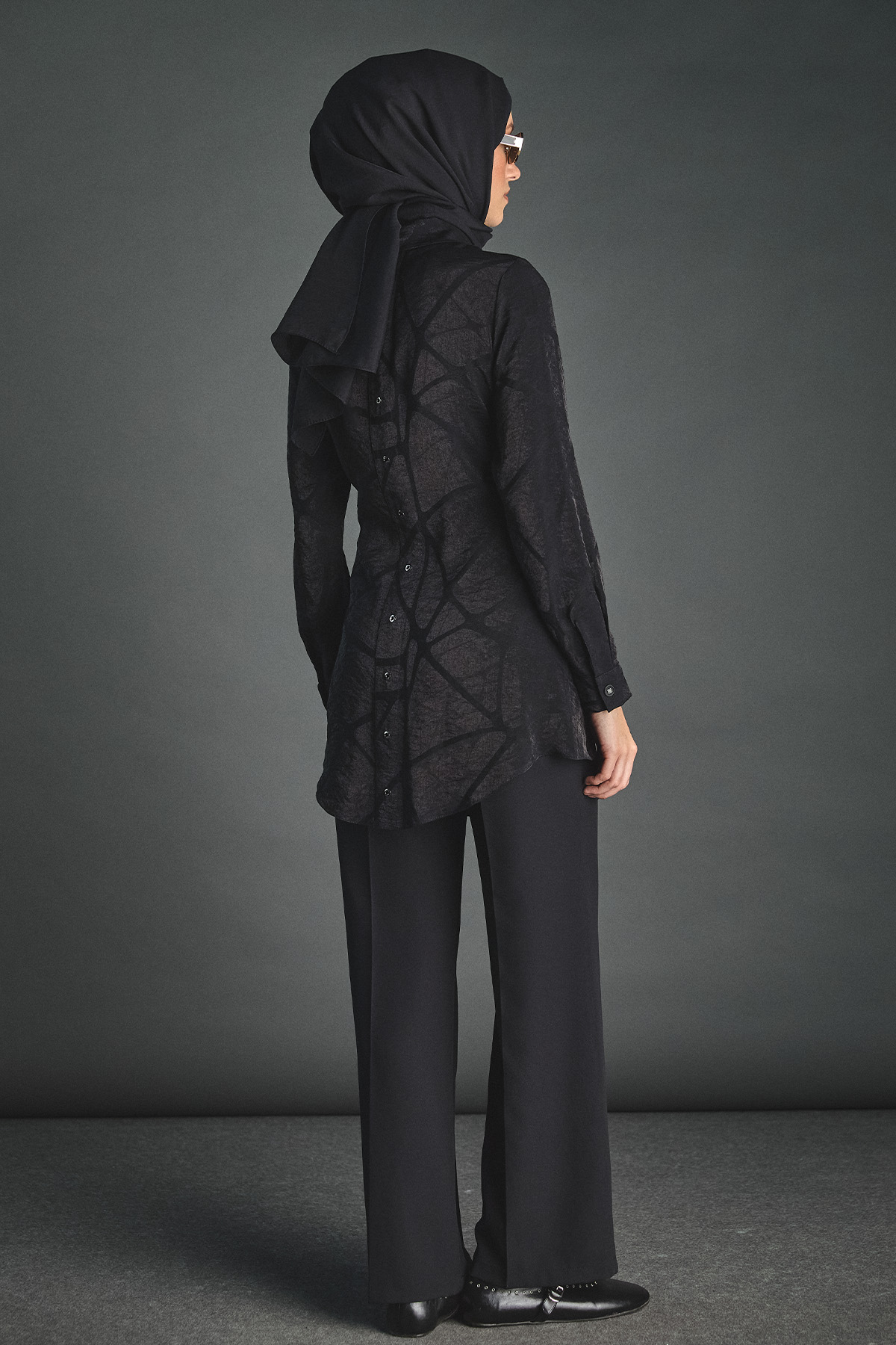 Jakar Desenli Kuşaklı Tunik