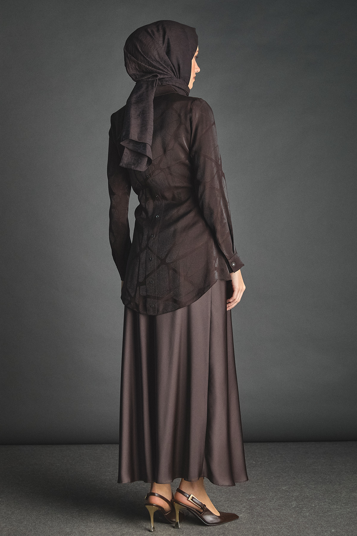 Jakar Desenli Kuşaklı Tunik