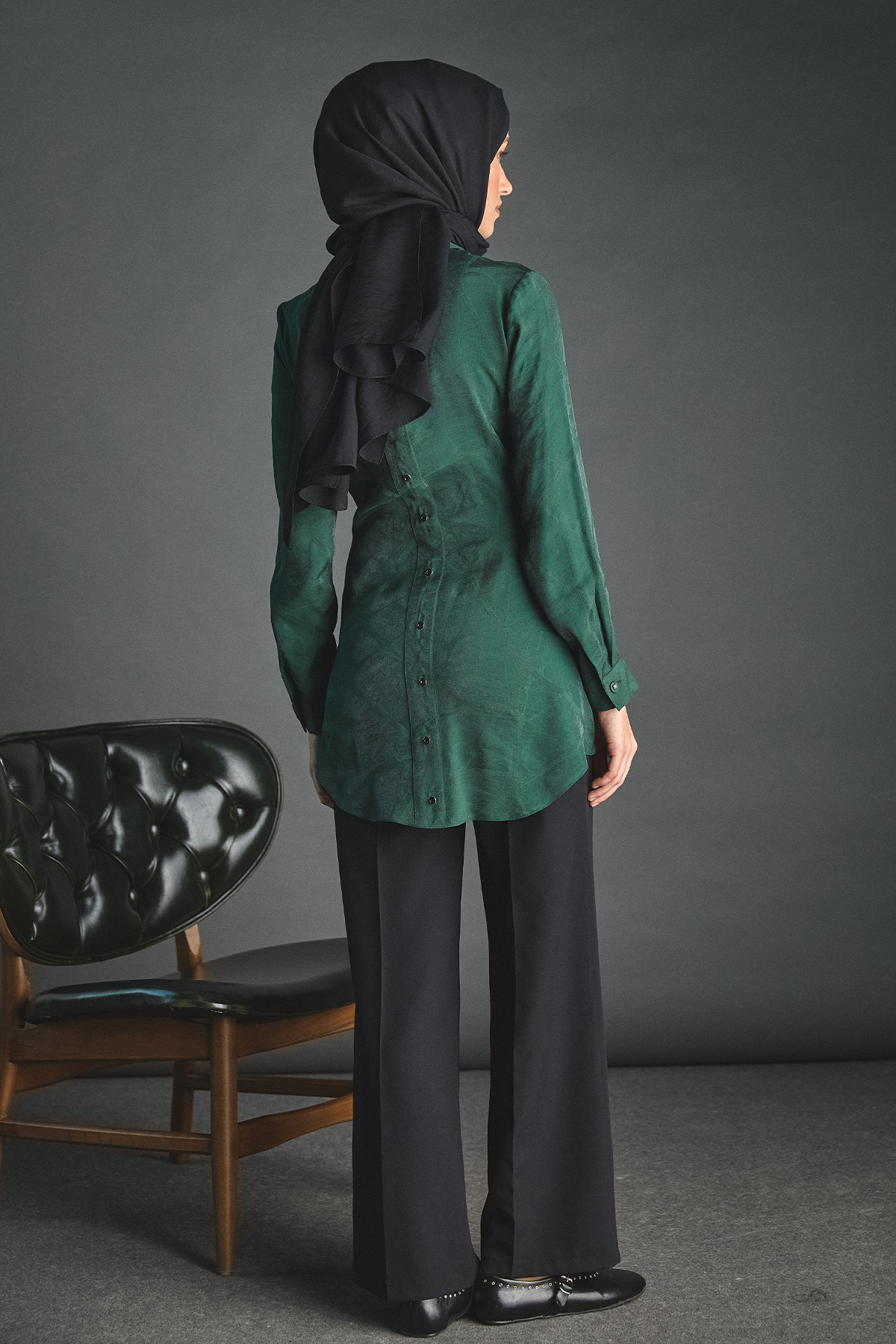 Jakar Desenli Kuşaklı Tunik