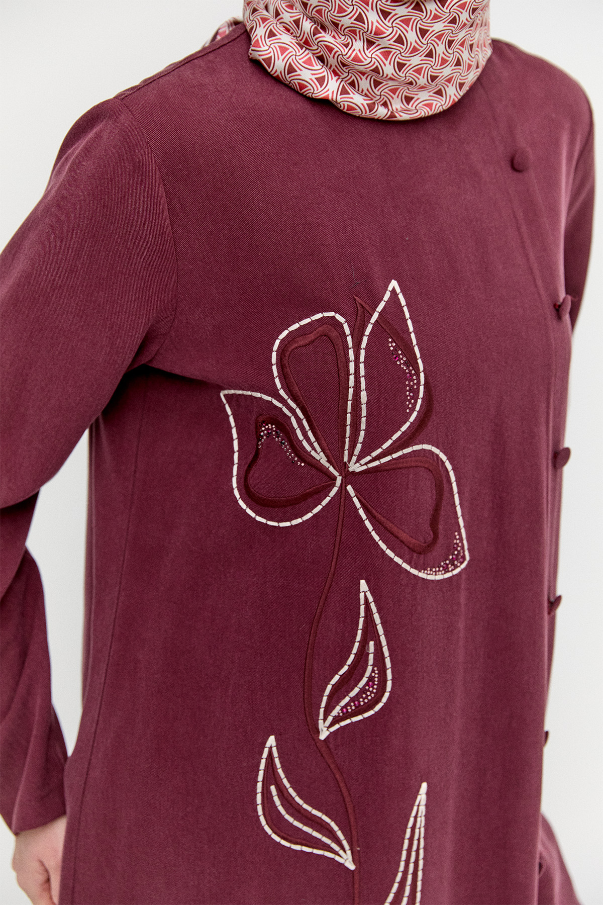 Nakış Detaylı Lyocell İkili Takım, Tesettür Giyim