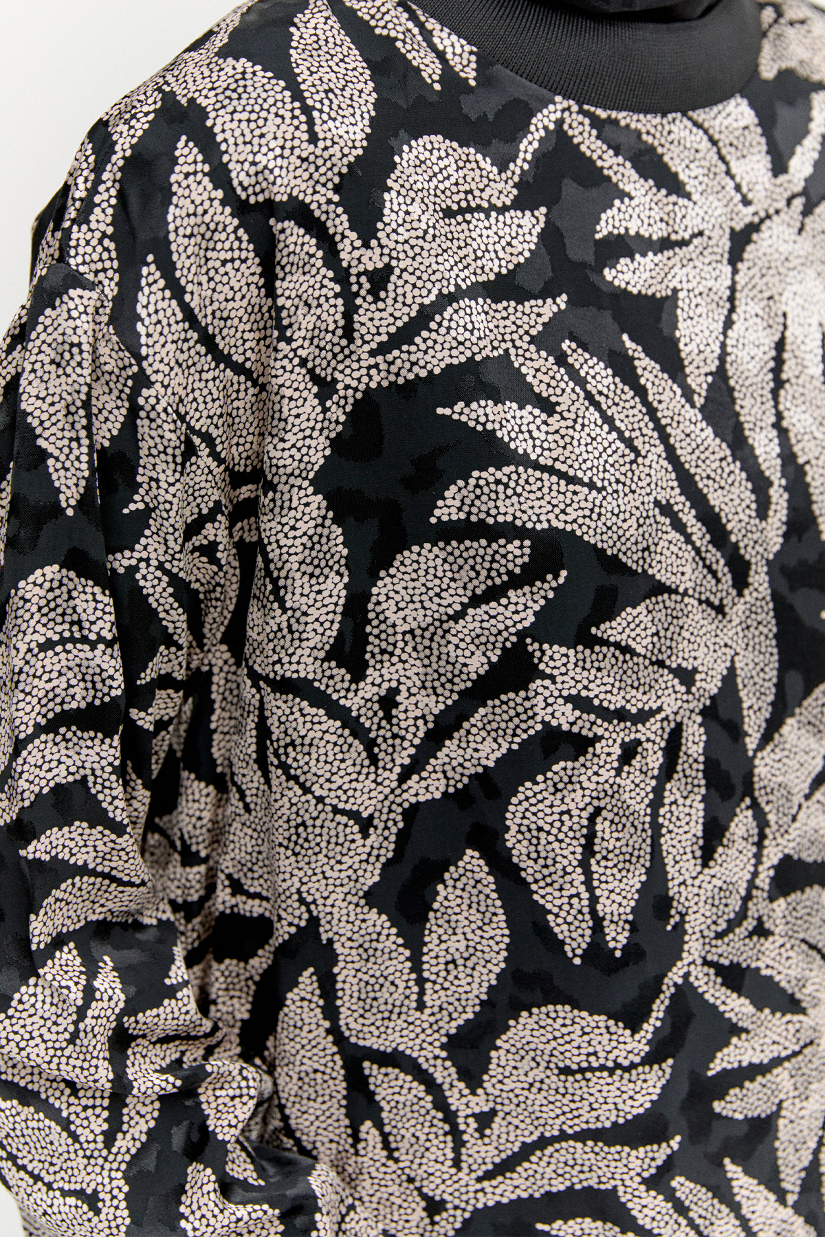 Desenli Ribanalı Floş Tunik, Tesettür Giyim