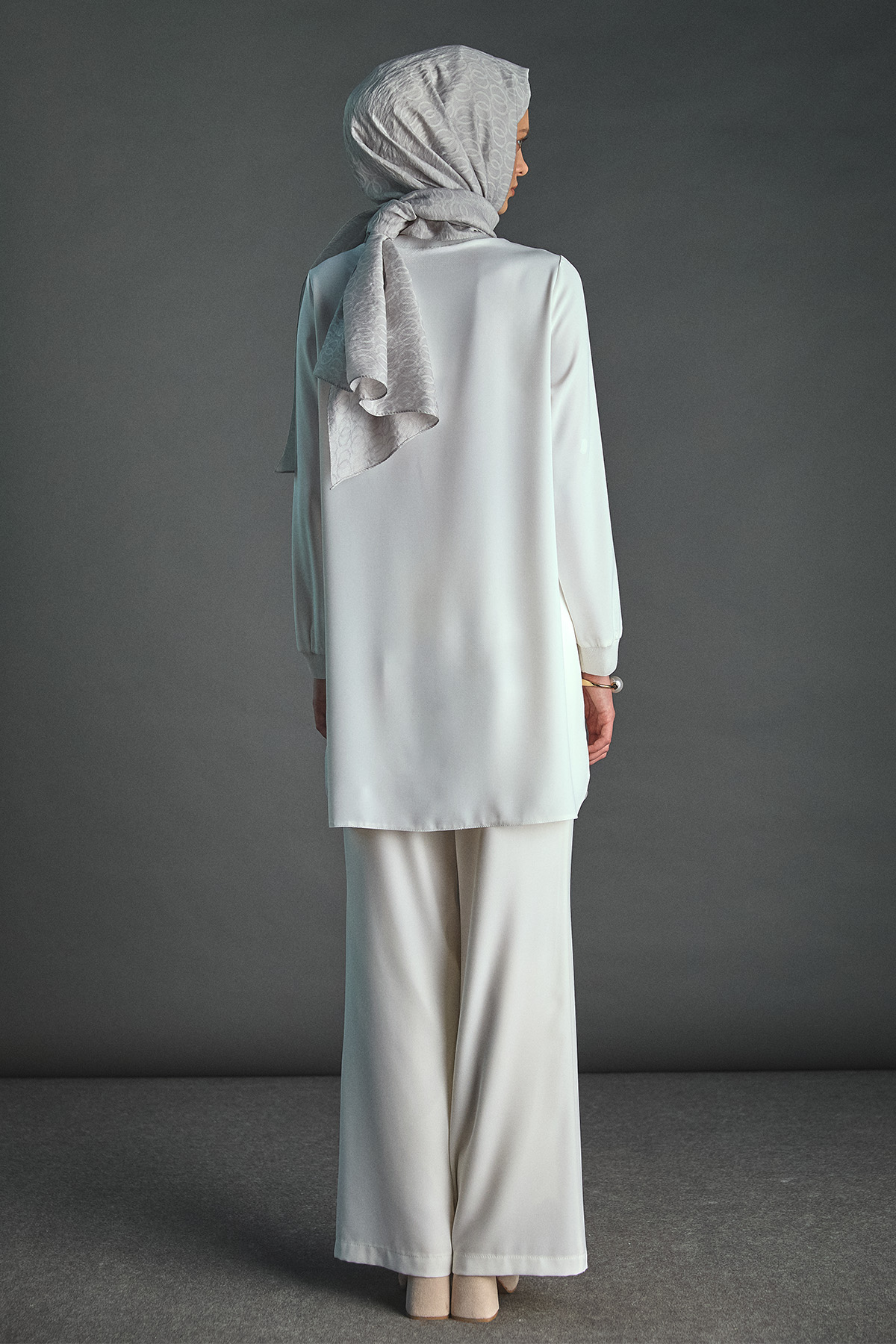 Ribanalı Krep Basic Tunik