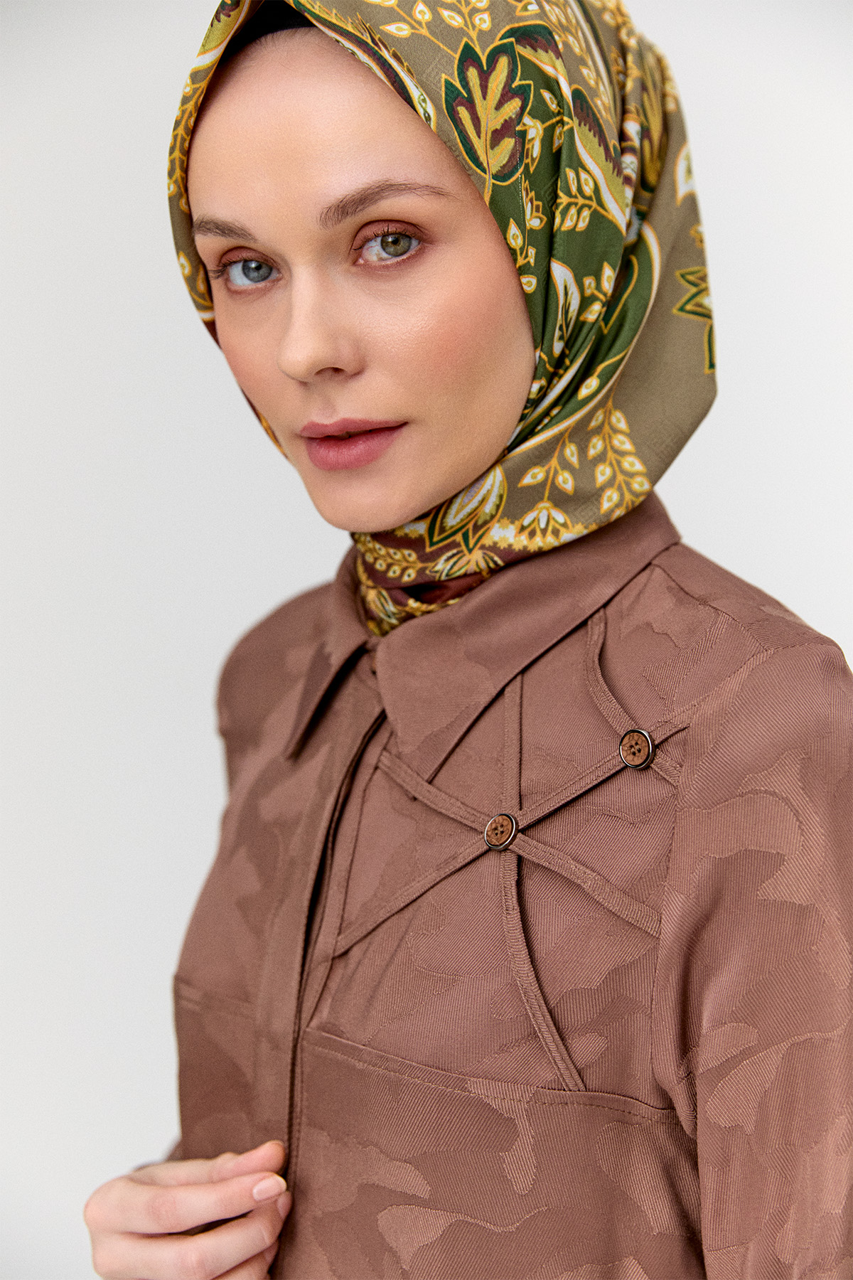 Desenli Jakarlı Tunik, Tesettür Giyim