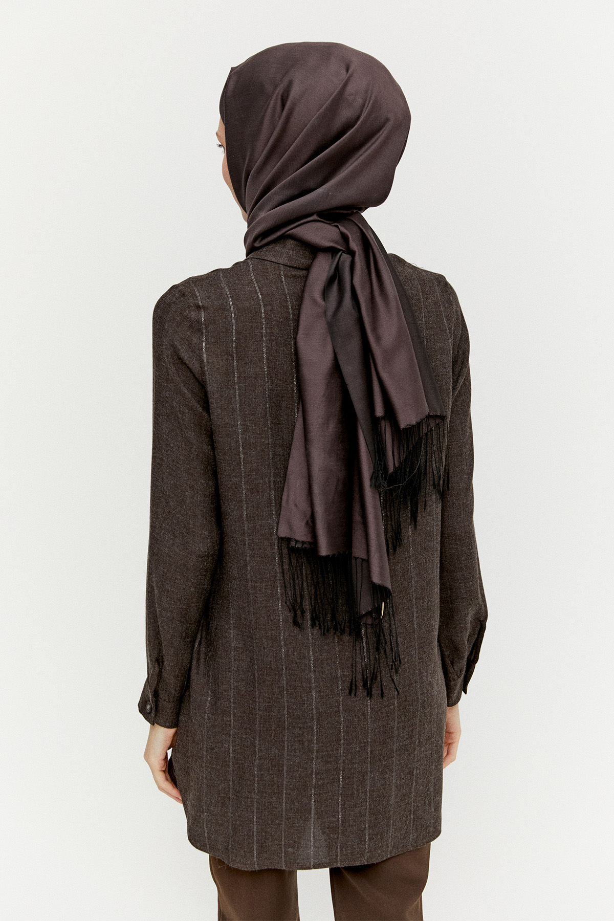 Simli Çizgili Tunik