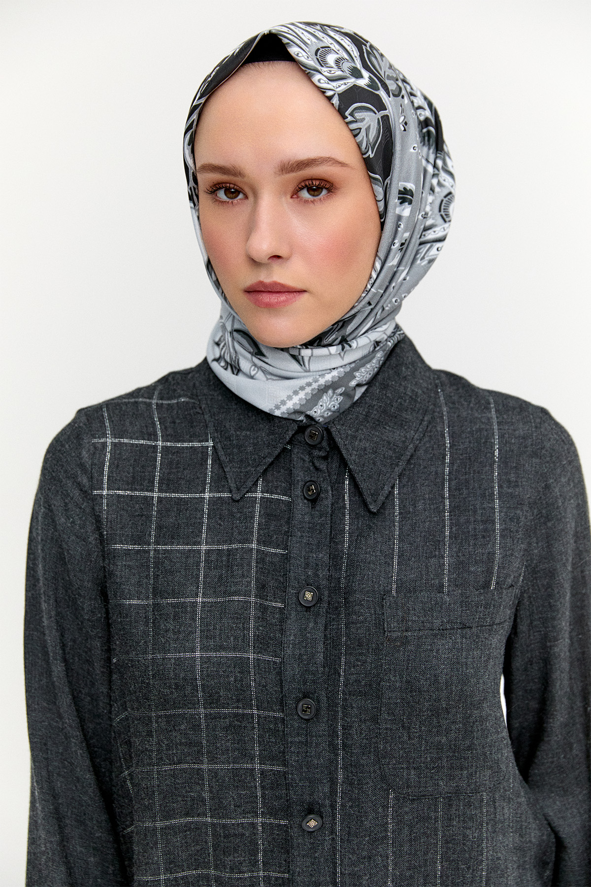 Simli Çizgili Tunik, Tesettür Giyim