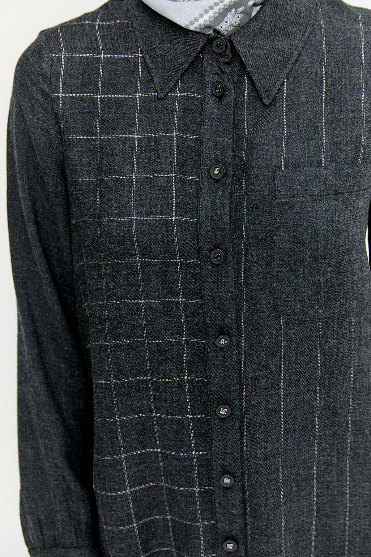 Simli Çizgili Tunik, Tesettür Giyim