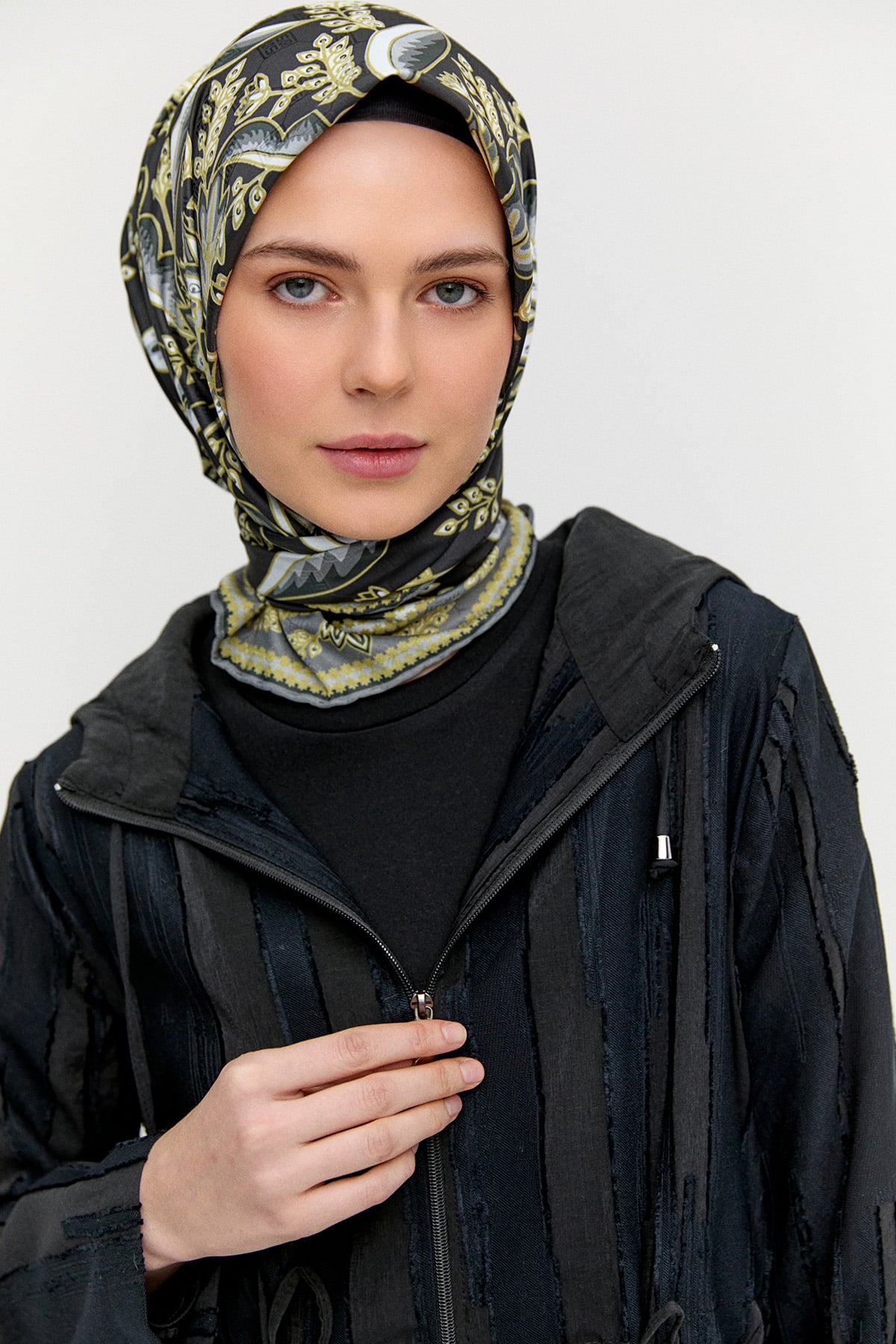 Tunikli Dokulu Kap Twinset, Tesettür Giyim