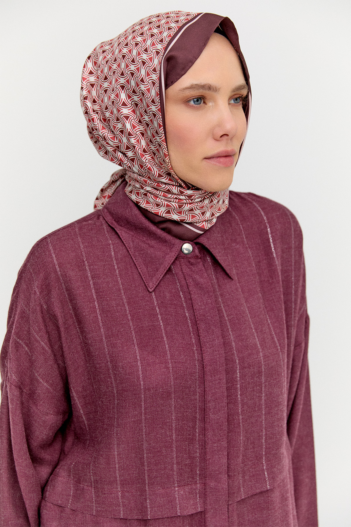 Yün Dokulu Melanjlı Tunik, Tesettür Giyim