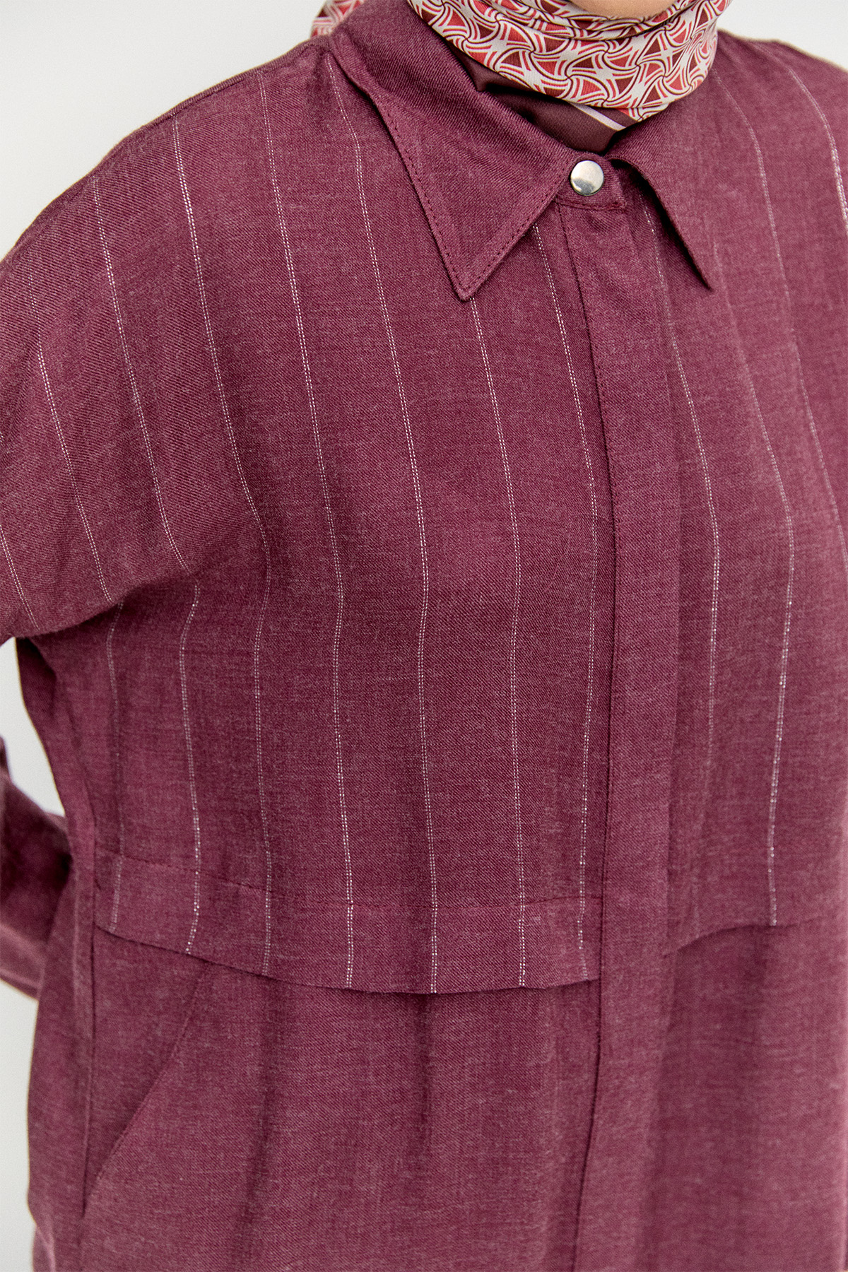 Yün Dokulu Melanjlı Tunik, Tesettür Giyim