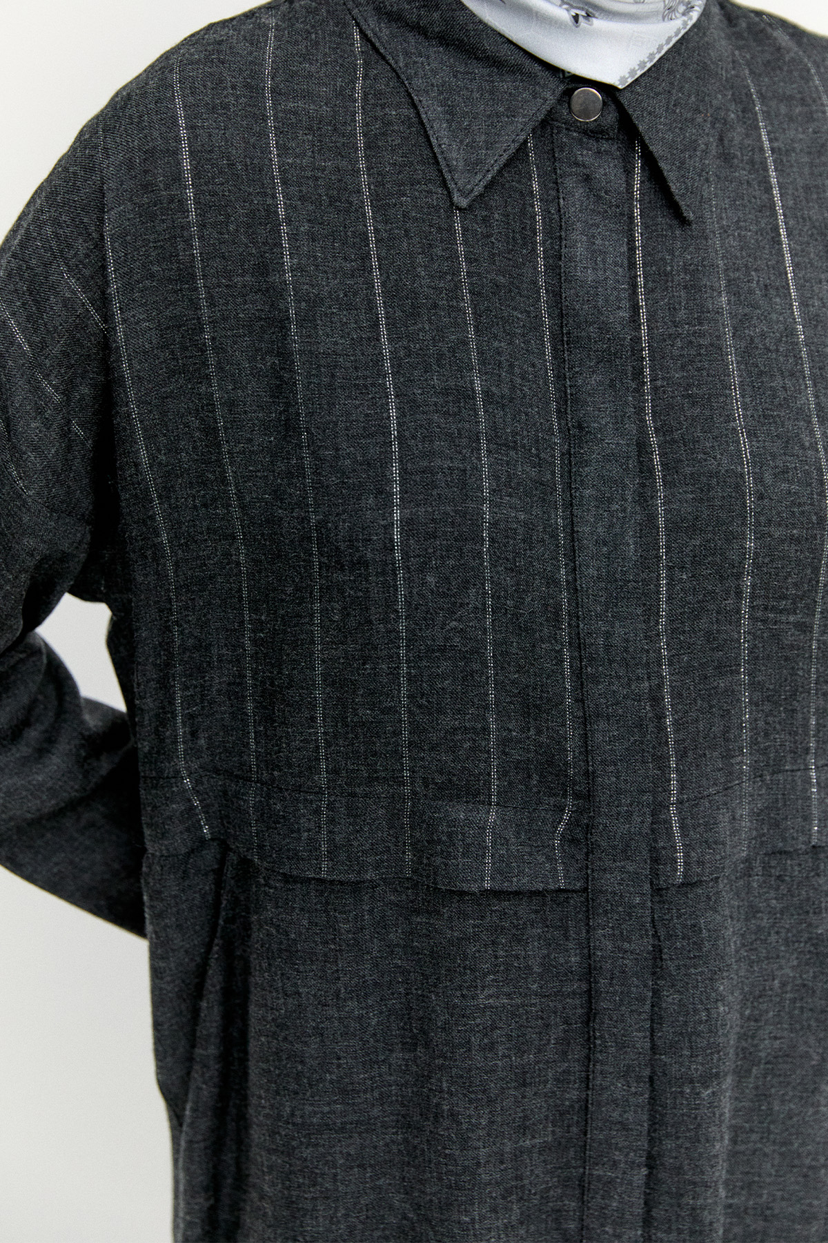 Yün Dokulu Melanjlı Tunik, Tesettür Giyim