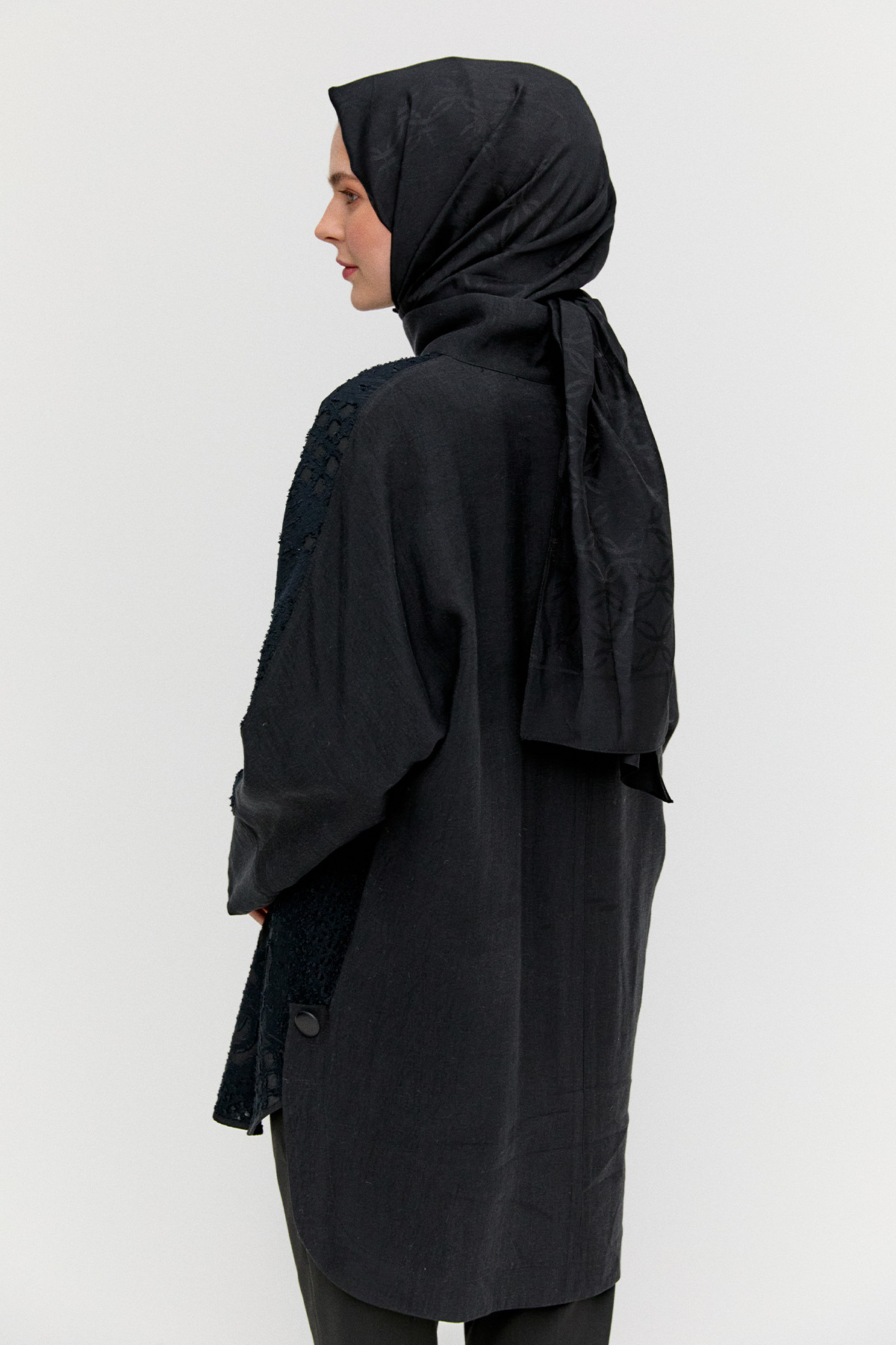 Japone Kol Parçalı Tunik, Tesettür Giyim