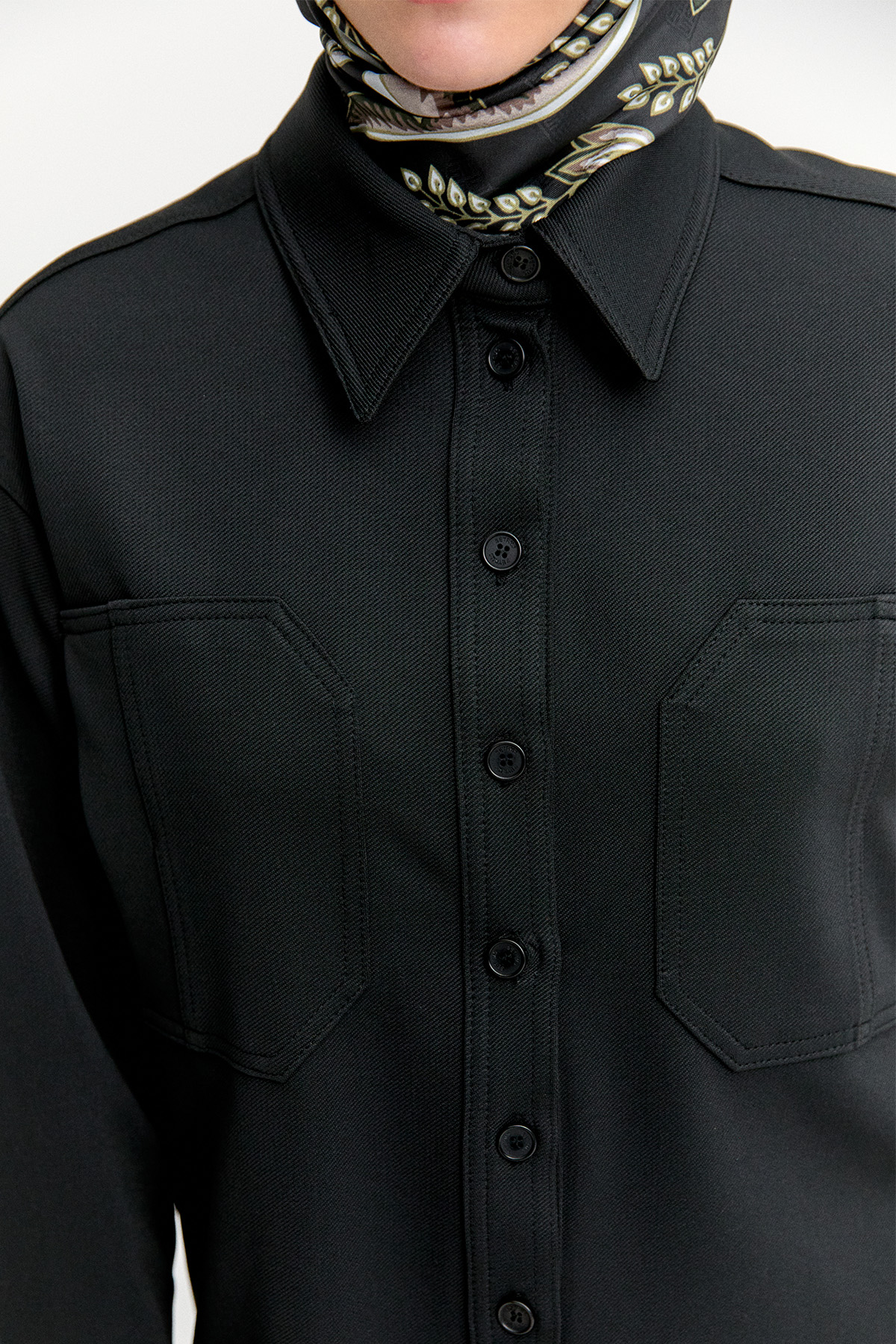 Çift Cepli Oversize Tunik, Tesettür Giyim