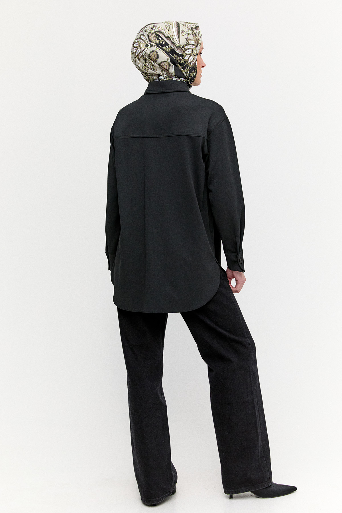 Çift Cepli Oversize Tunik, Tesettür Giyim