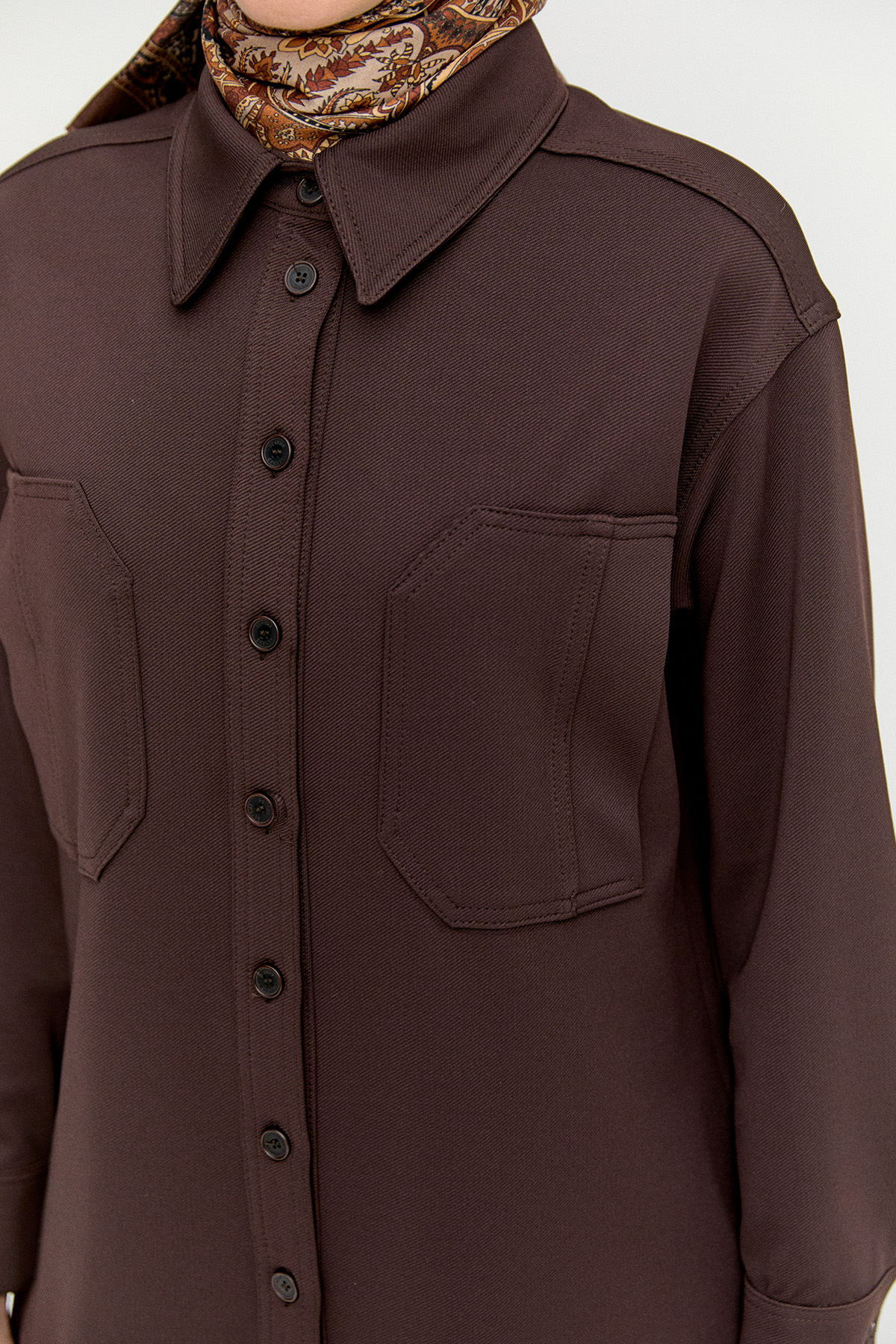 Çift Cepli Oversize Tunik, Tesettür Giyim