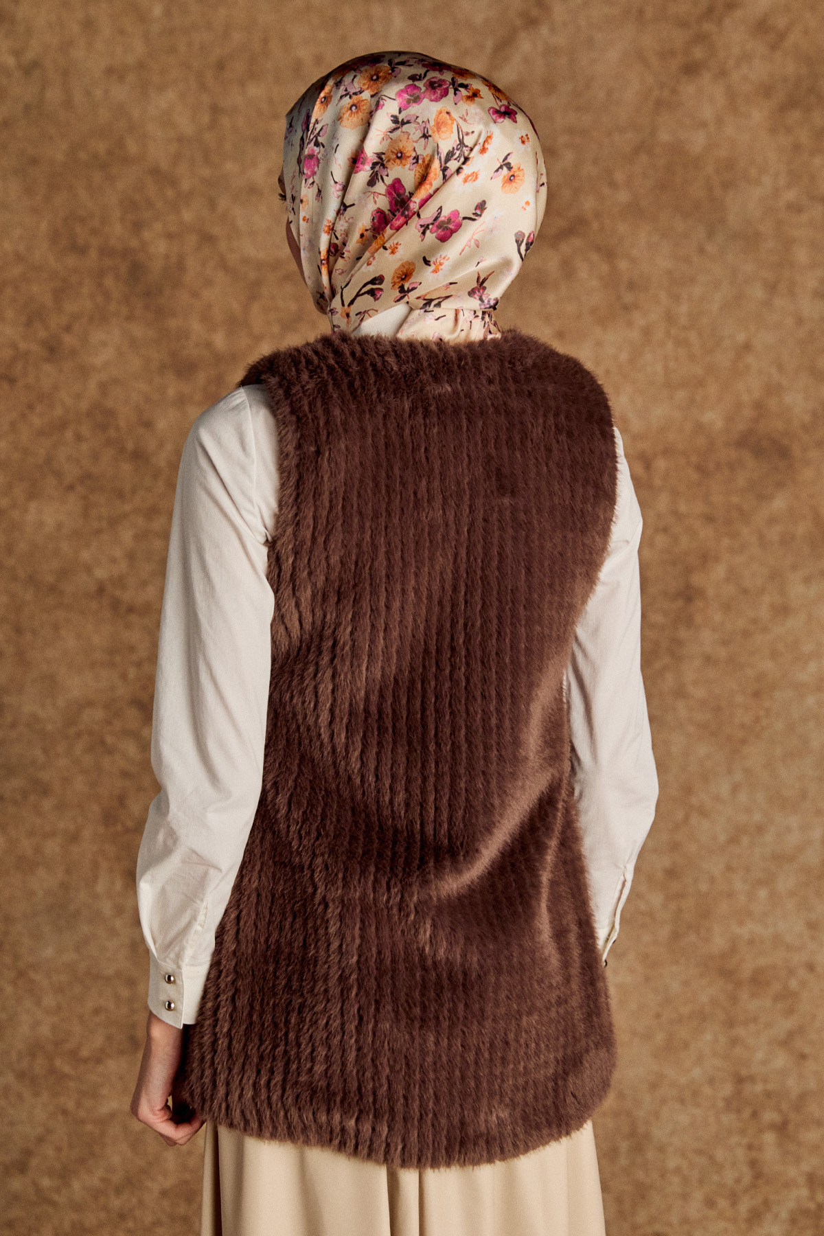 Dikişli Suni Kürk Yelek