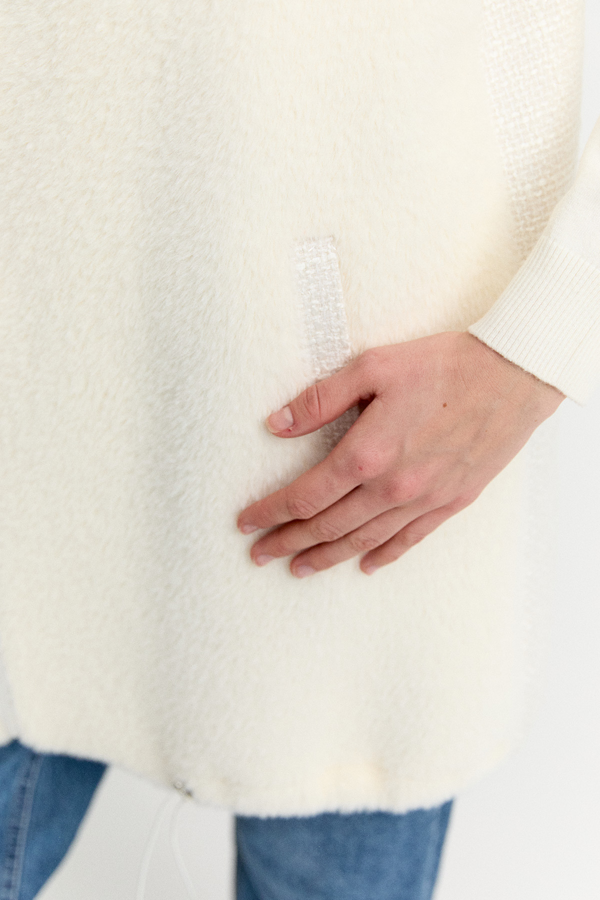 Tüvit Detaylı Peluş Yelek, Tesettür Giyim