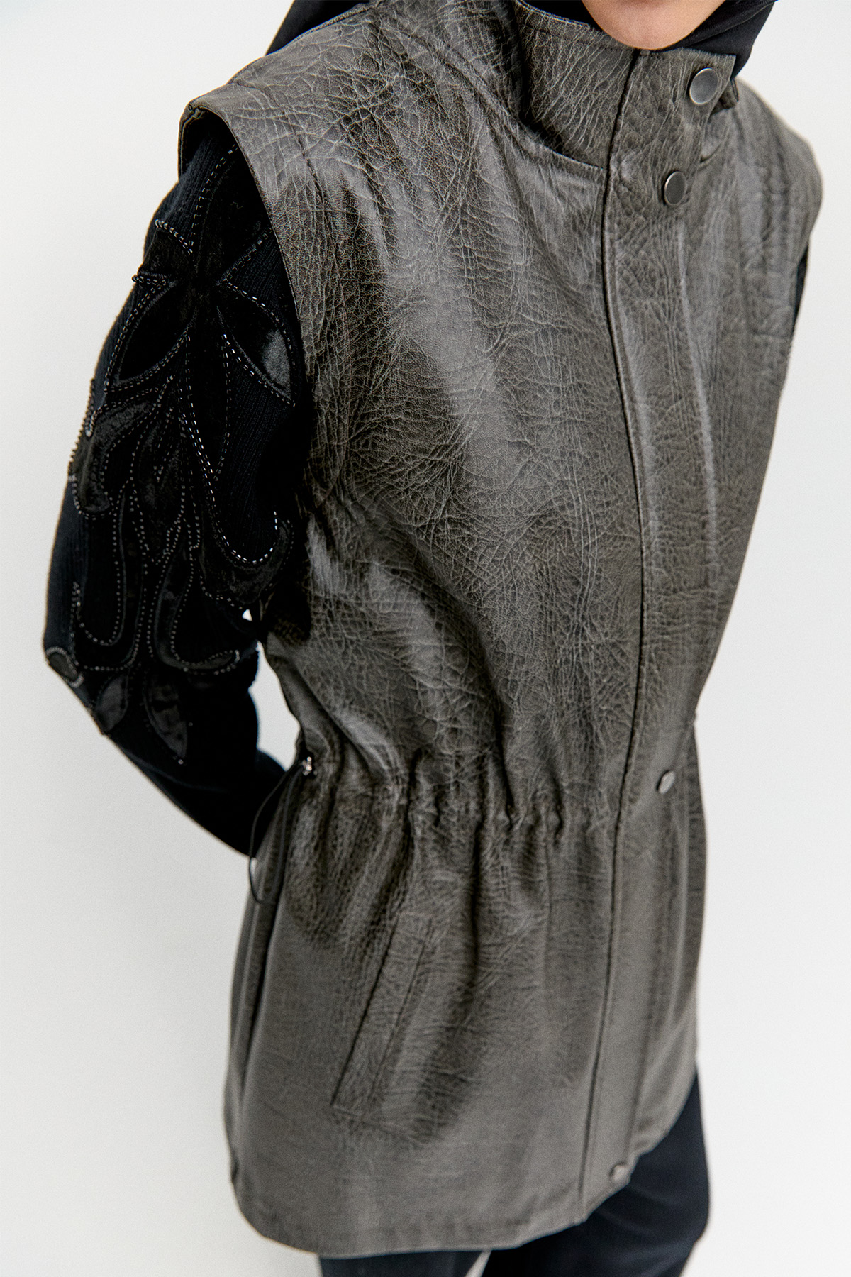 Croco Suni Deri Yelek, Tesettür Giyim