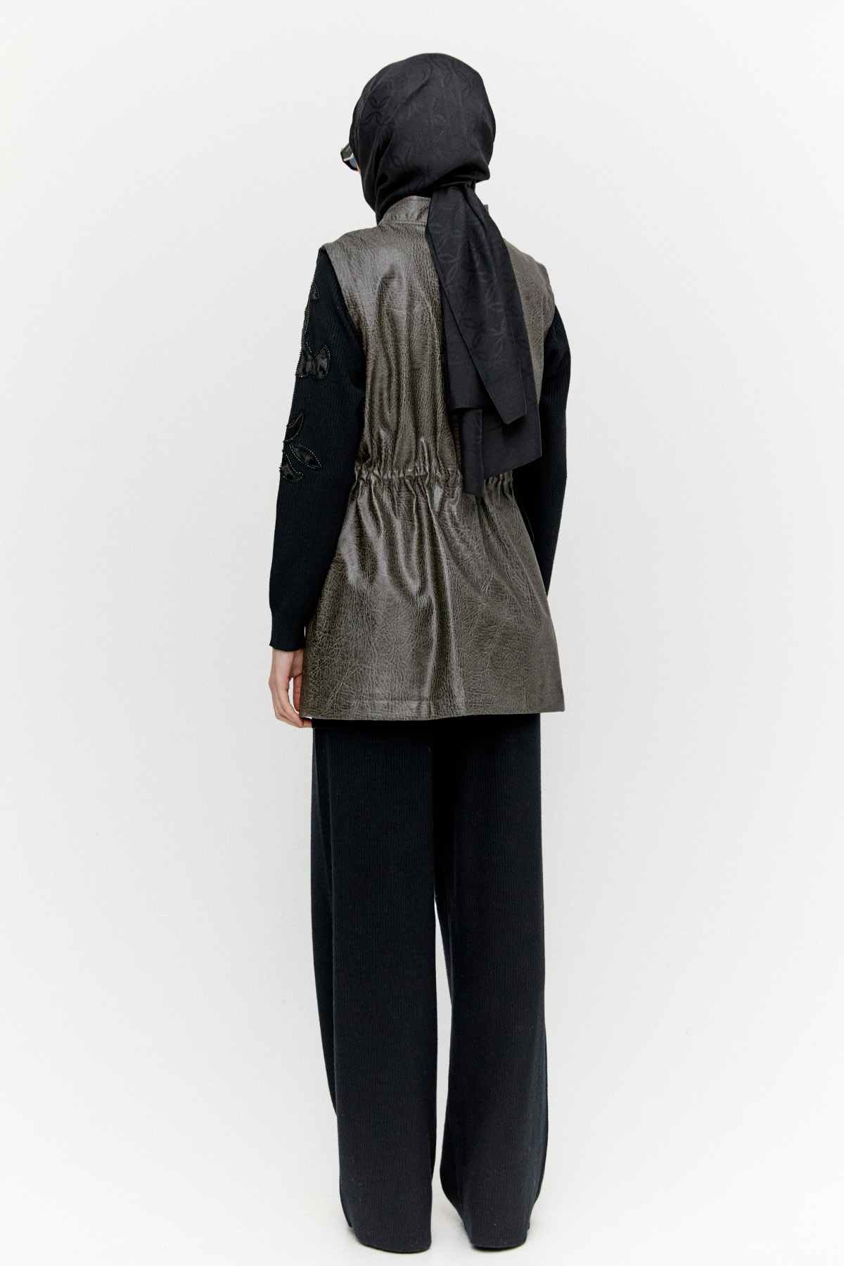 Croco Suni Deri Yelek, Tesettür Giyim