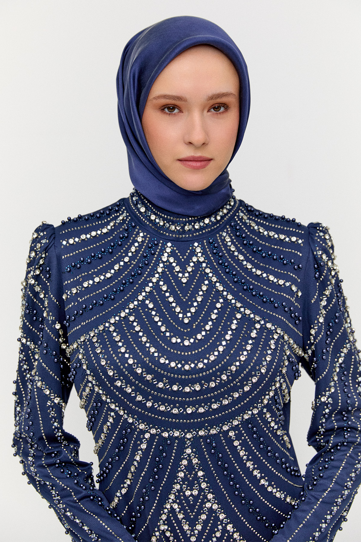 Taş İşlemeli Abiye Elbise, Tesettür Giyim