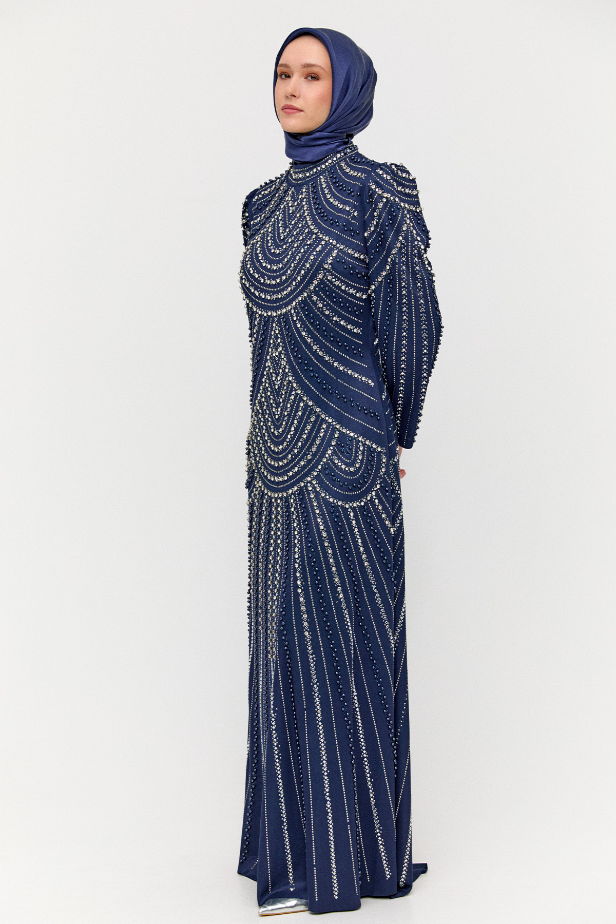 Taş İşlemeli Abiye Elbise, Tesettür Giyim