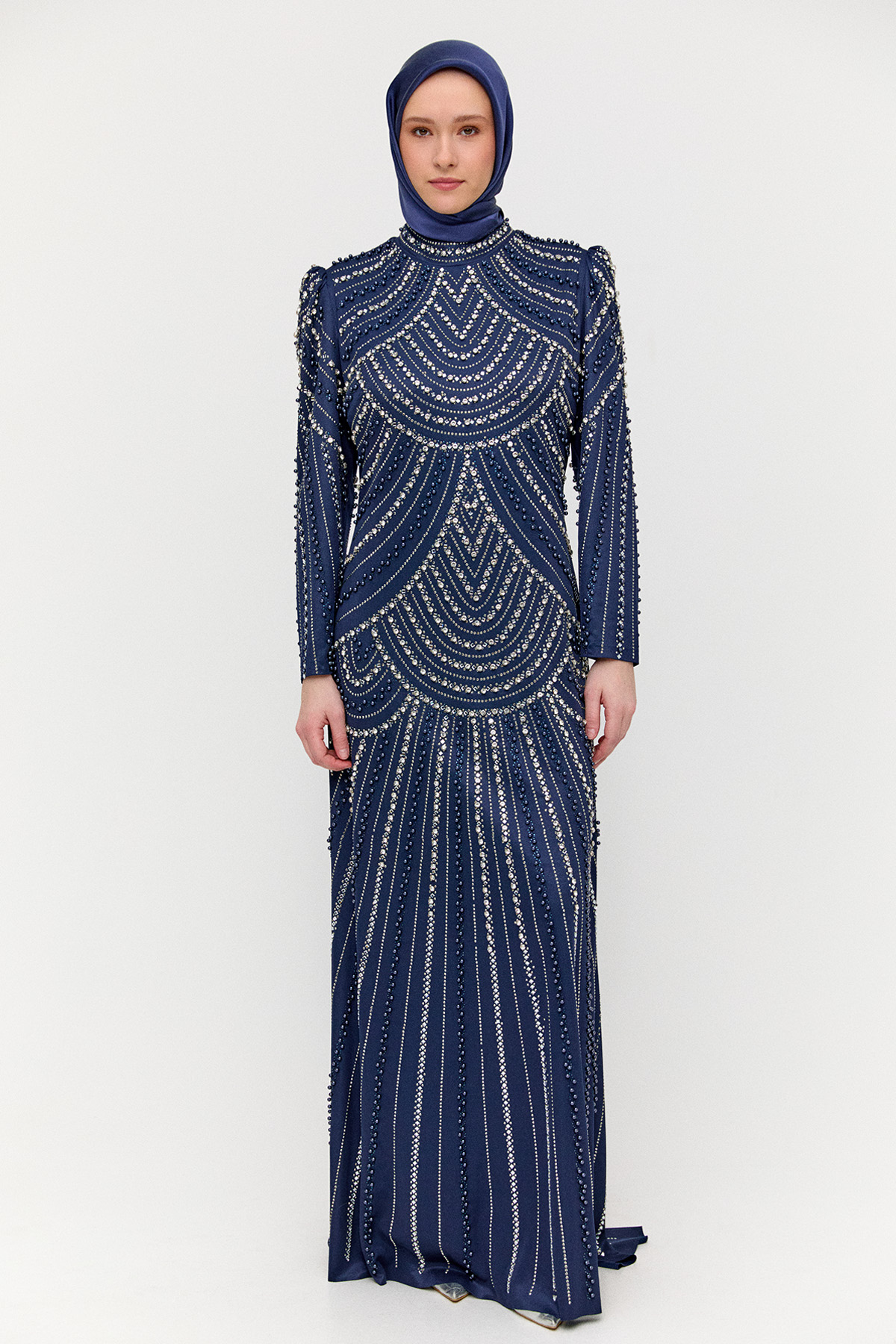 Taş İşlemeli Abiye Elbise, Tesettür Giyim