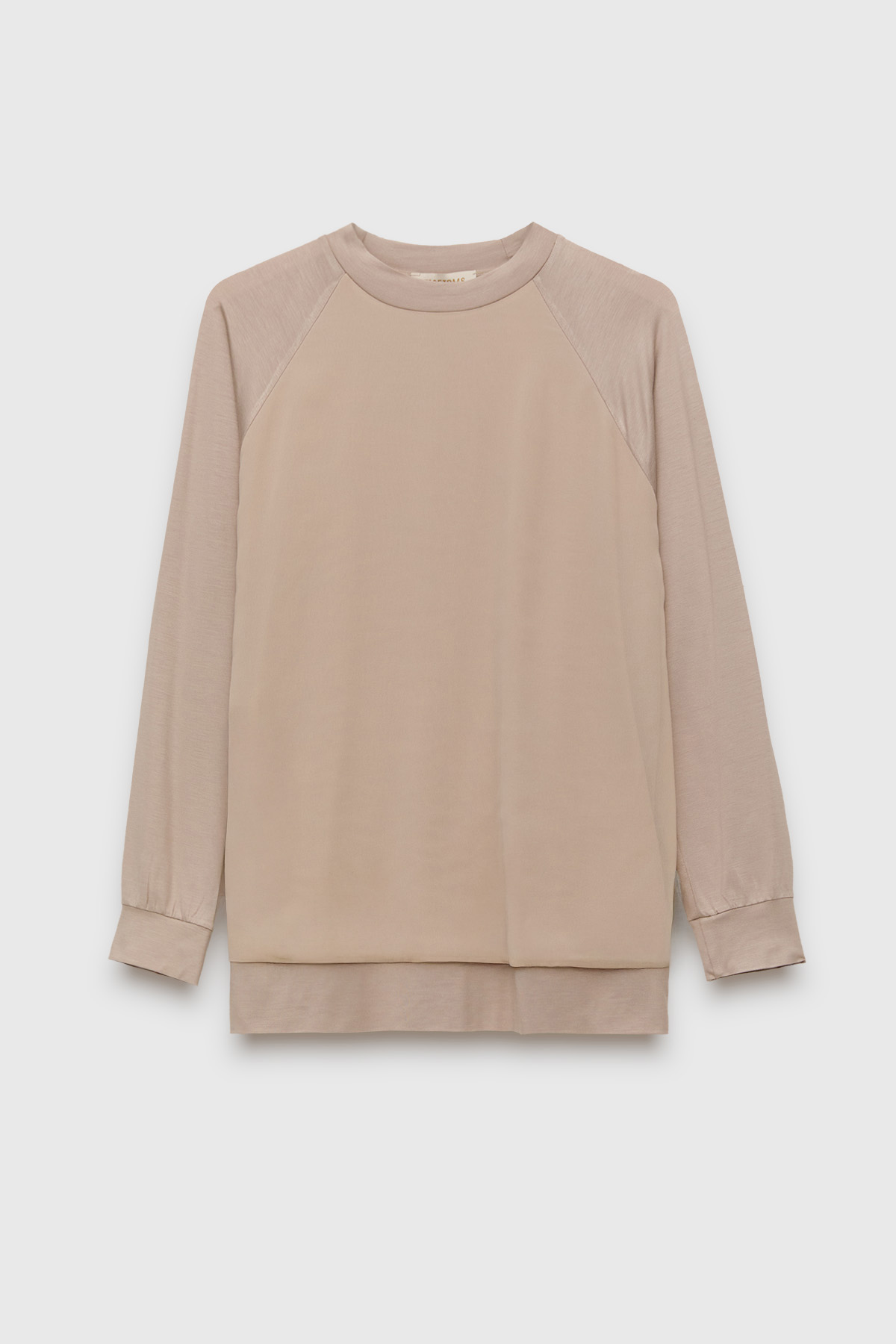 Şifon Detaylı Penye Bluz, Tesettür Giyim