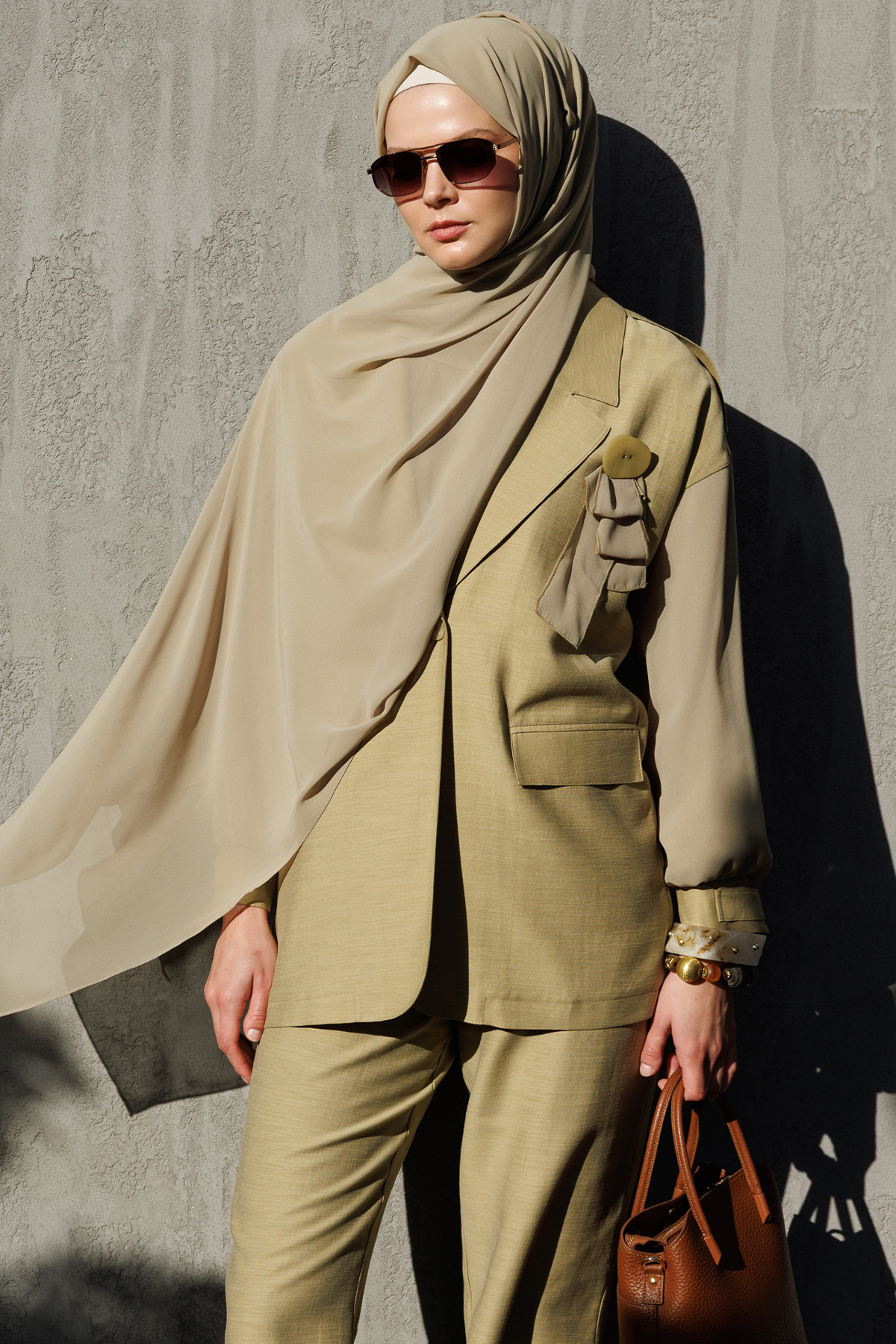 Şifon Kollu Ceket, Tesettür Giyim