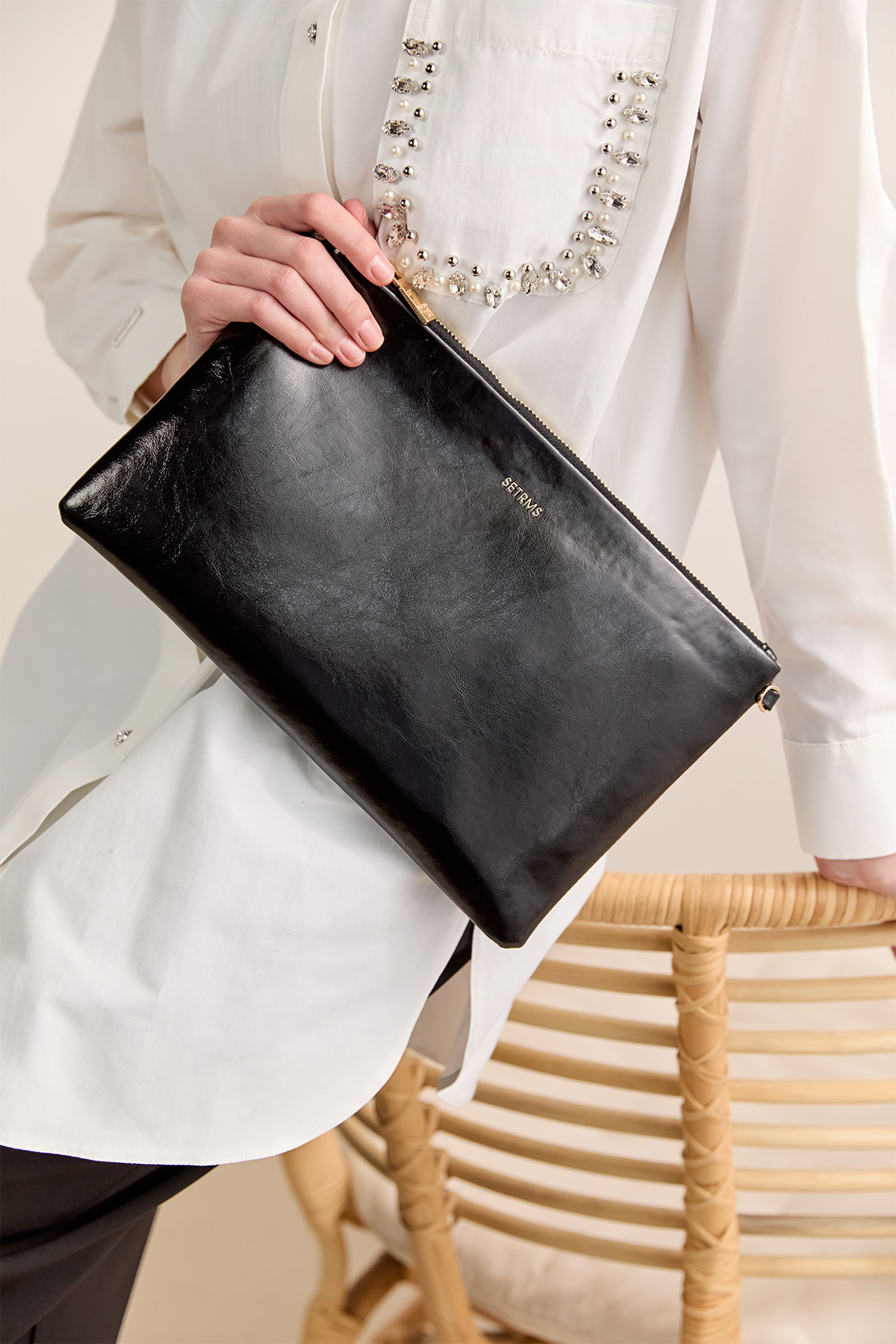 Uzun Zincir Askılı Clutch Çanta, Tesettür Giyim