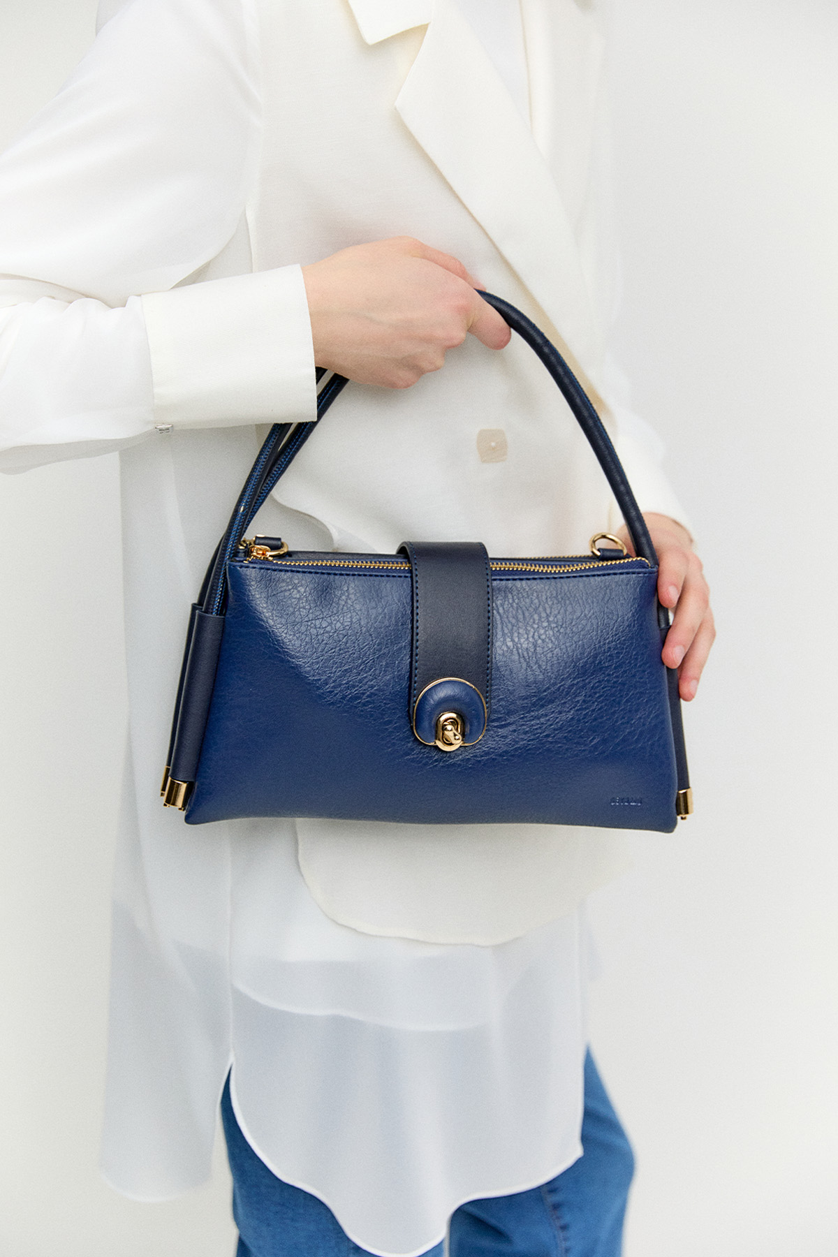 Üç Bölmeli Deri Askılı Çanta, Tesettür Giyim