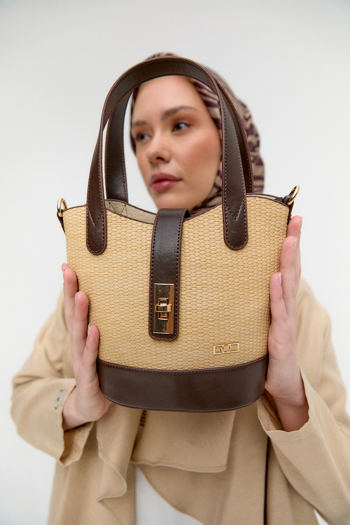 Üç Bölmeli Askılı Çanta, Tesettür Giyim