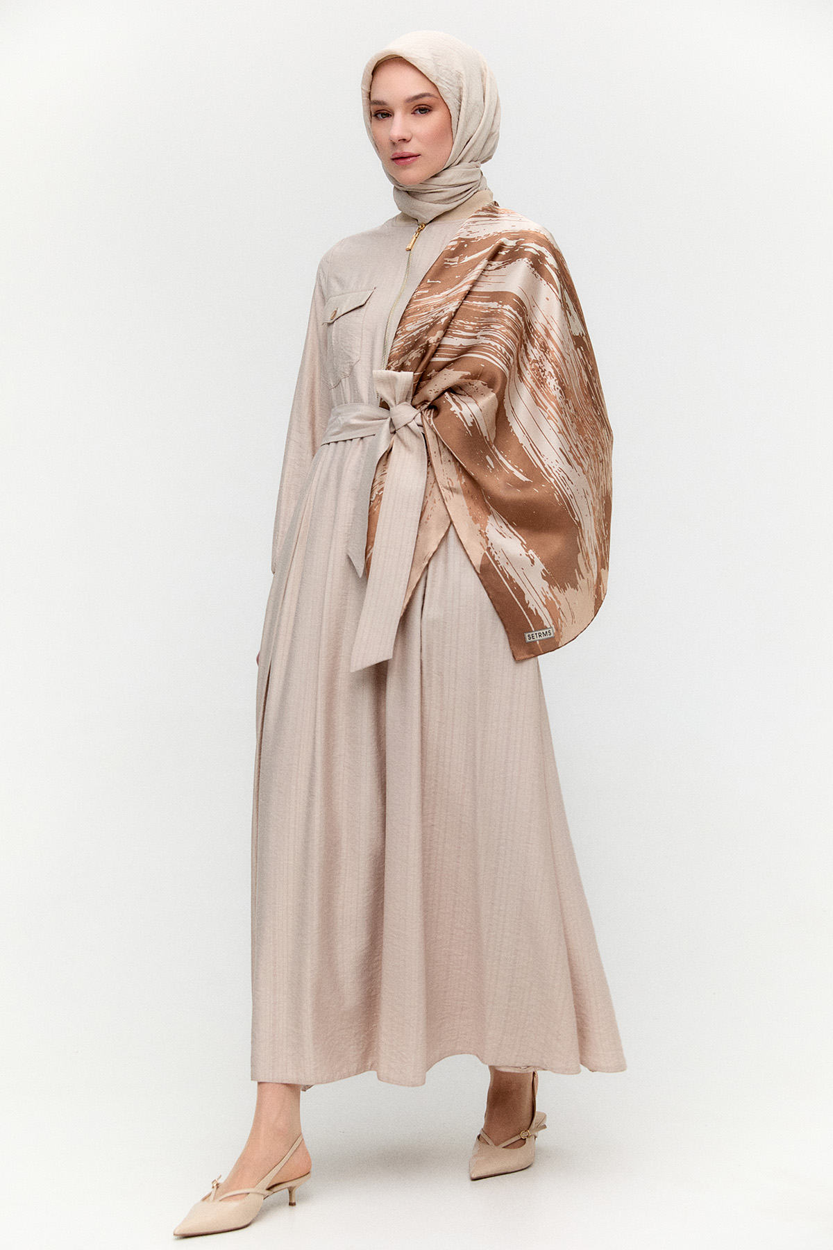 Fermuarlı Bomber Elbise, Tesettür Giyim