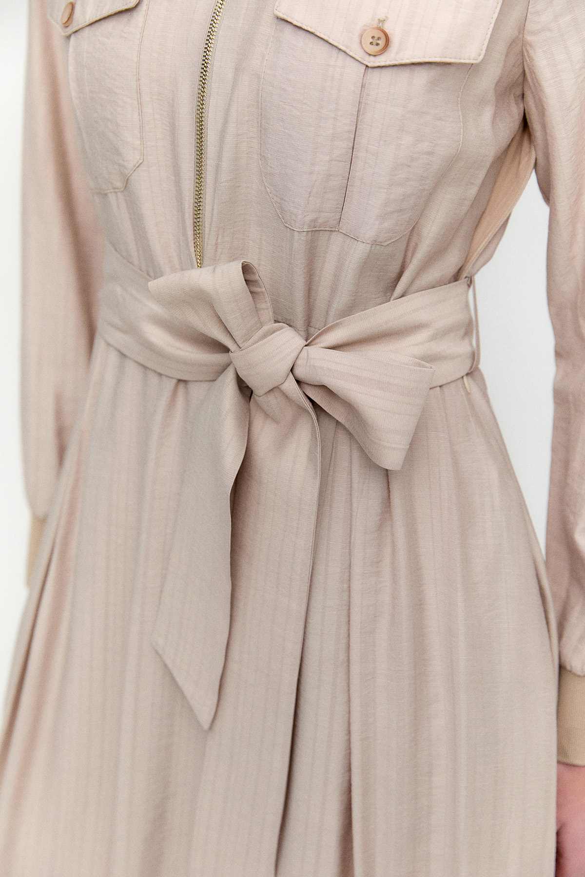 Fermuarlı Bomber Elbise, Tesettür Giyim