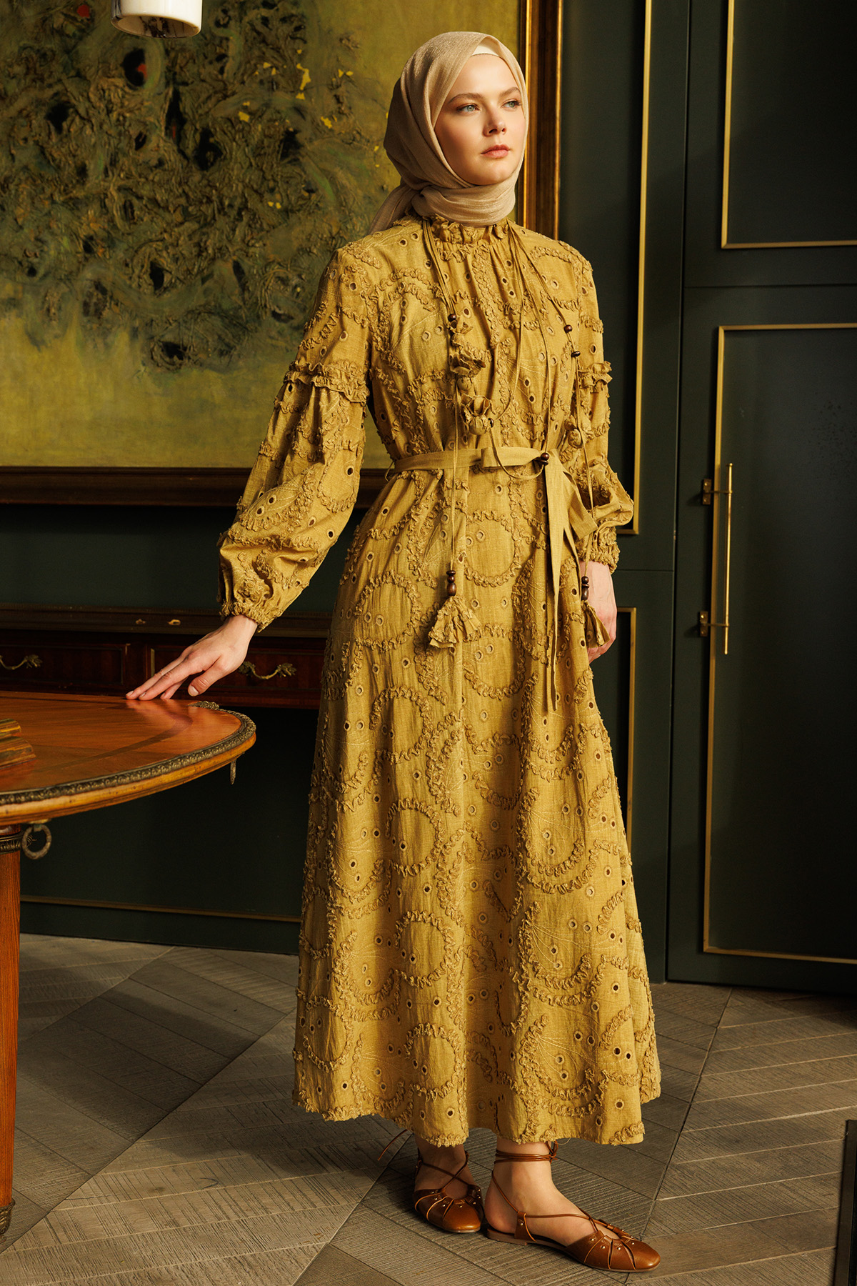 Fistolu Pamuk Elbise, Tesettür Giyim