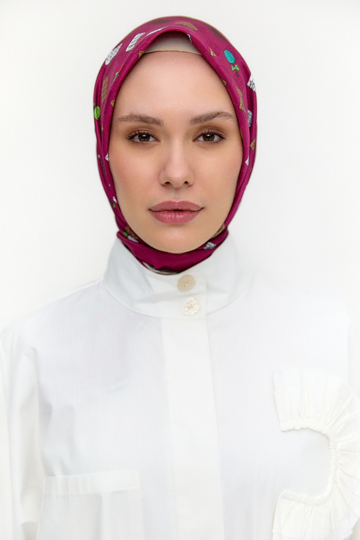 Sweet Desenli Eşarp, Tesettür Giyim