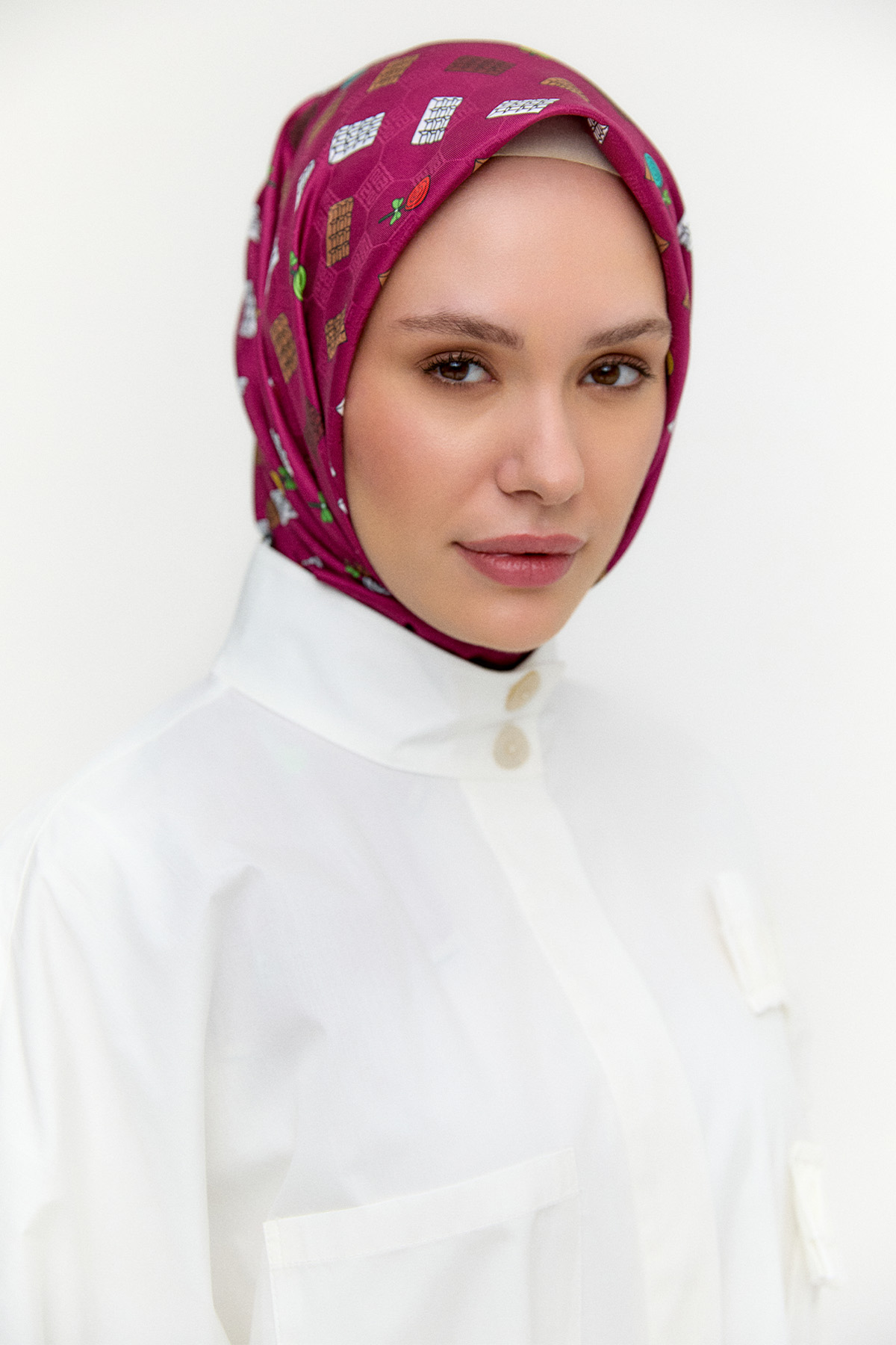 Sweet Desenli Eşarp, Tesettür Giyim