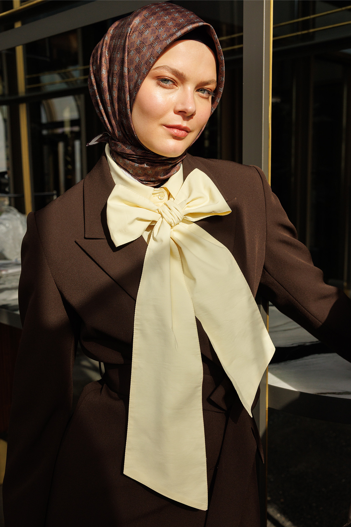 Logolu Monogram Eşarp, Tesettür Giyim