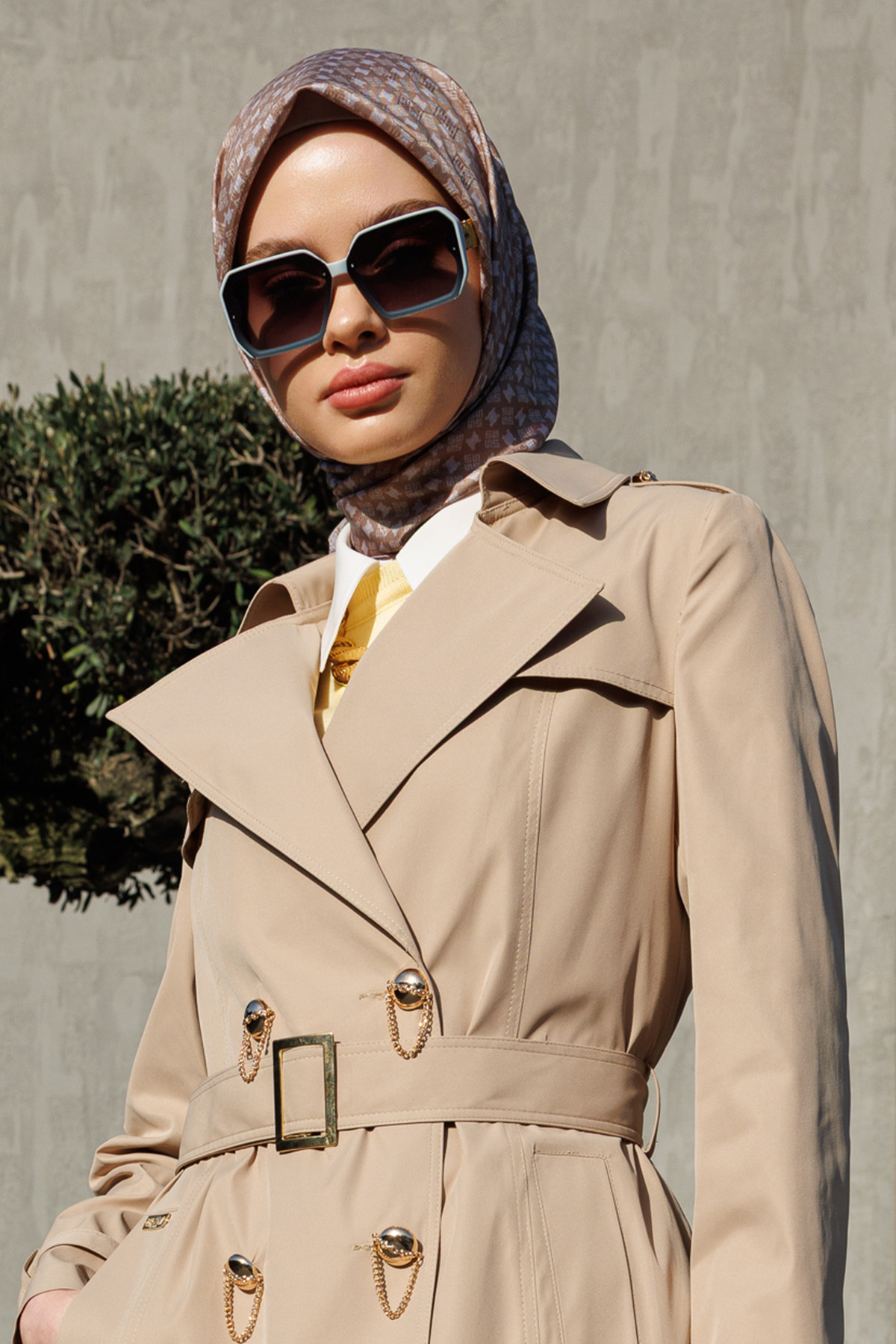 Logolu Monogram Eşarp, Tesettür Giyim