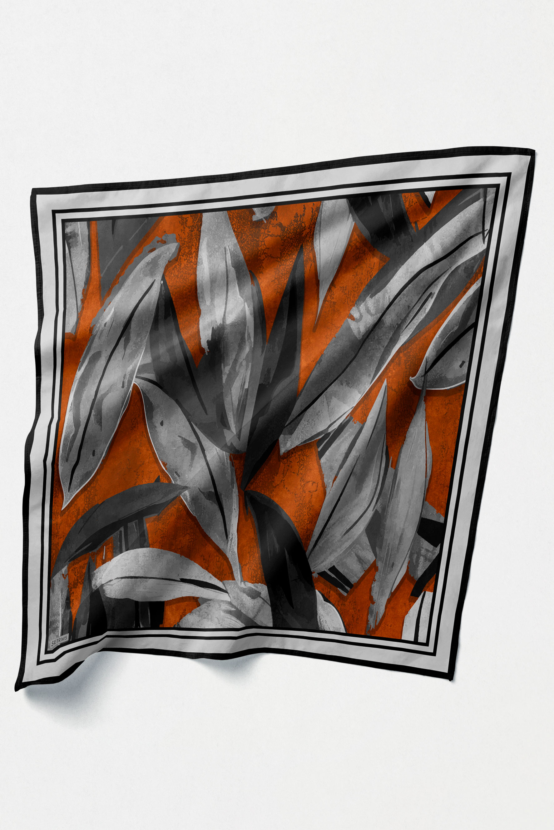 Yaprak Desenli Sura İpek Eşarp, Tesettür Giyim