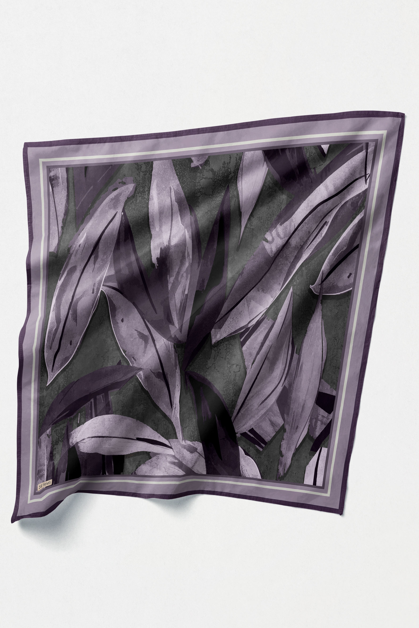 Yaprak Desenli Sura İpek Eşarp, Tesettür Giyim