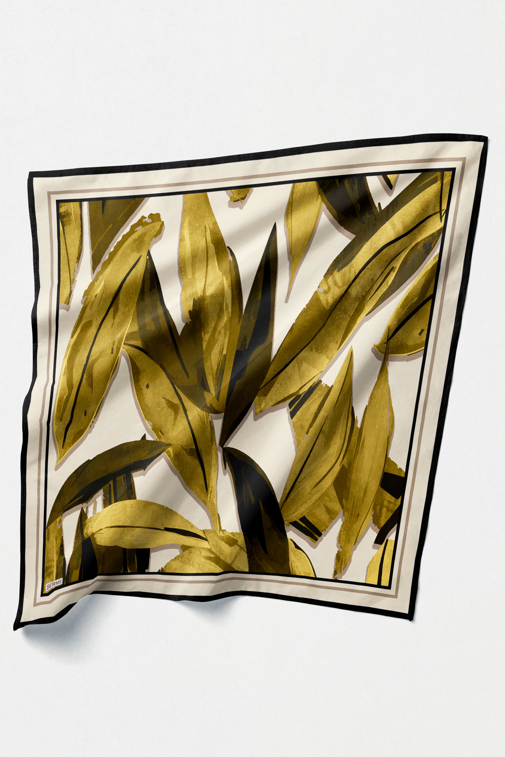 Yaprak Desenli Sura İpek Eşarp, Tesettür Giyim